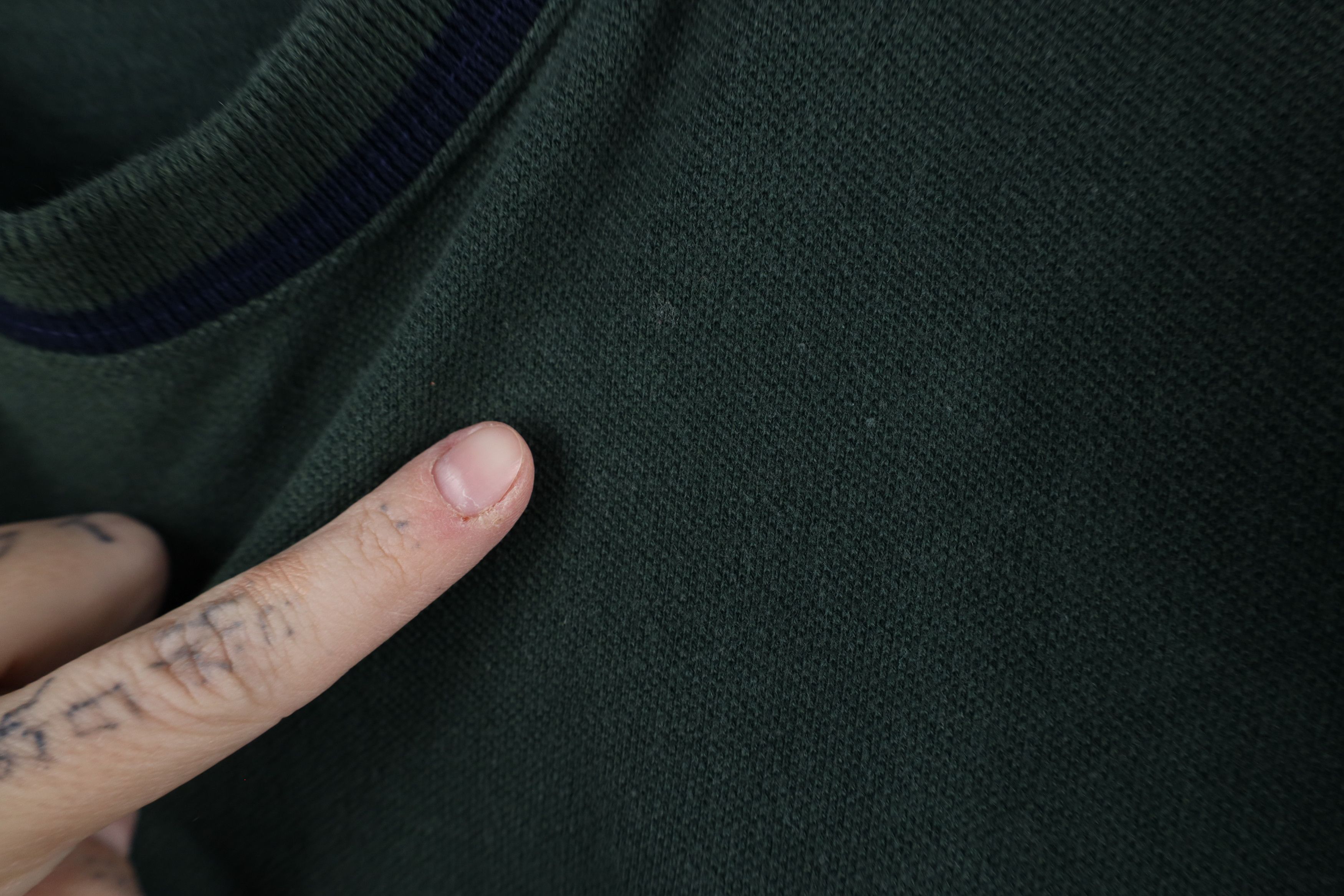 Ralph Lauren × Vintage Vintage 90s Ralph Lauren Heavyweight Cotton T-Shirt Green Size US XL / EU 56 / 4 - 5 Thumbnail