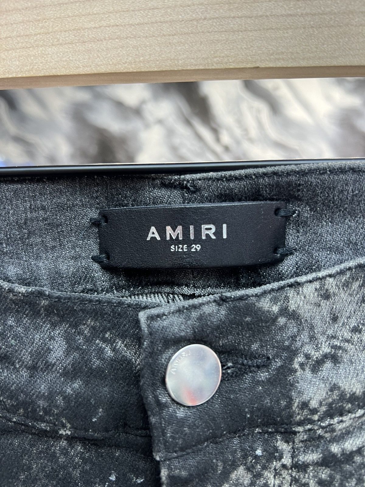 Amiri Amiri Skinny Fit Distressed Snake Print Jeans Size US 29 - 6 Thumbnail