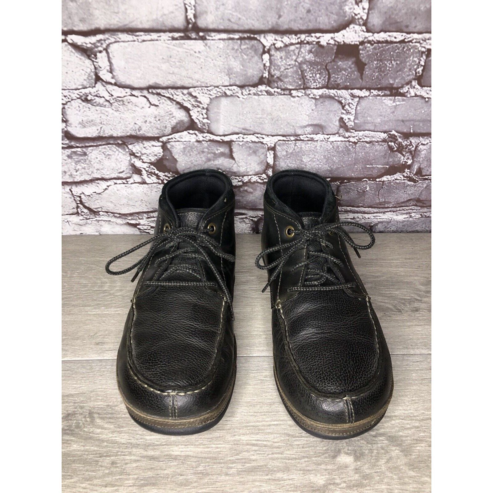 Olukai OluKai Hamakua Chukka Black Leather Lace Up Boots Men Sz 9.5 Size US 9.5 / EU 42-43 - 19 Thumbnail