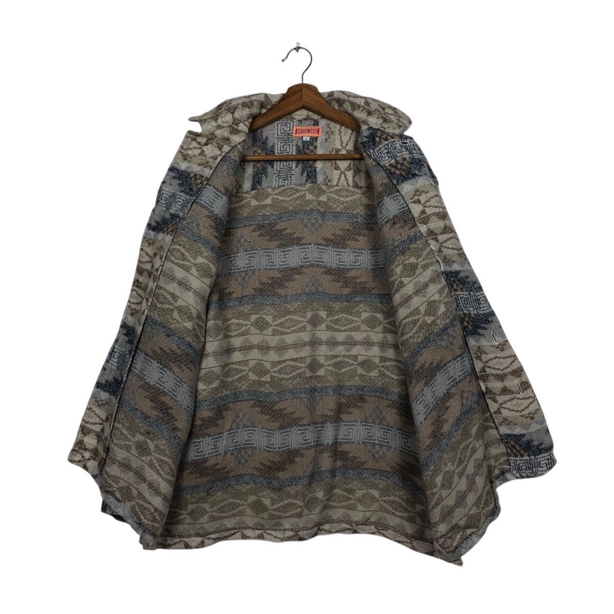 Japanese Brand × Vintage Vintage Chore Button Jacket Brand Jake Navajo Native Design Size US L / EU 52-54 / 3 - 14 Thumbnail