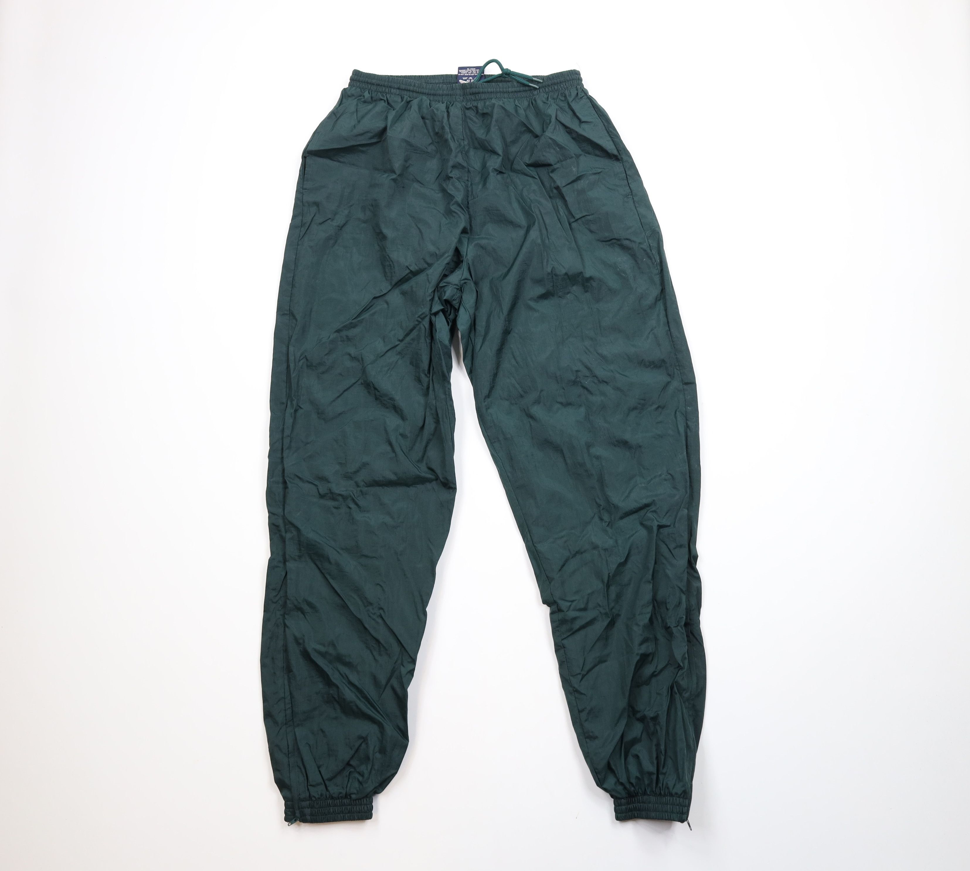 Vintage Vintage 90s Streetwear Blank Lined Windbreaker Joggers Pants Size US 36 / EU 52 - 1 Thumbnail
