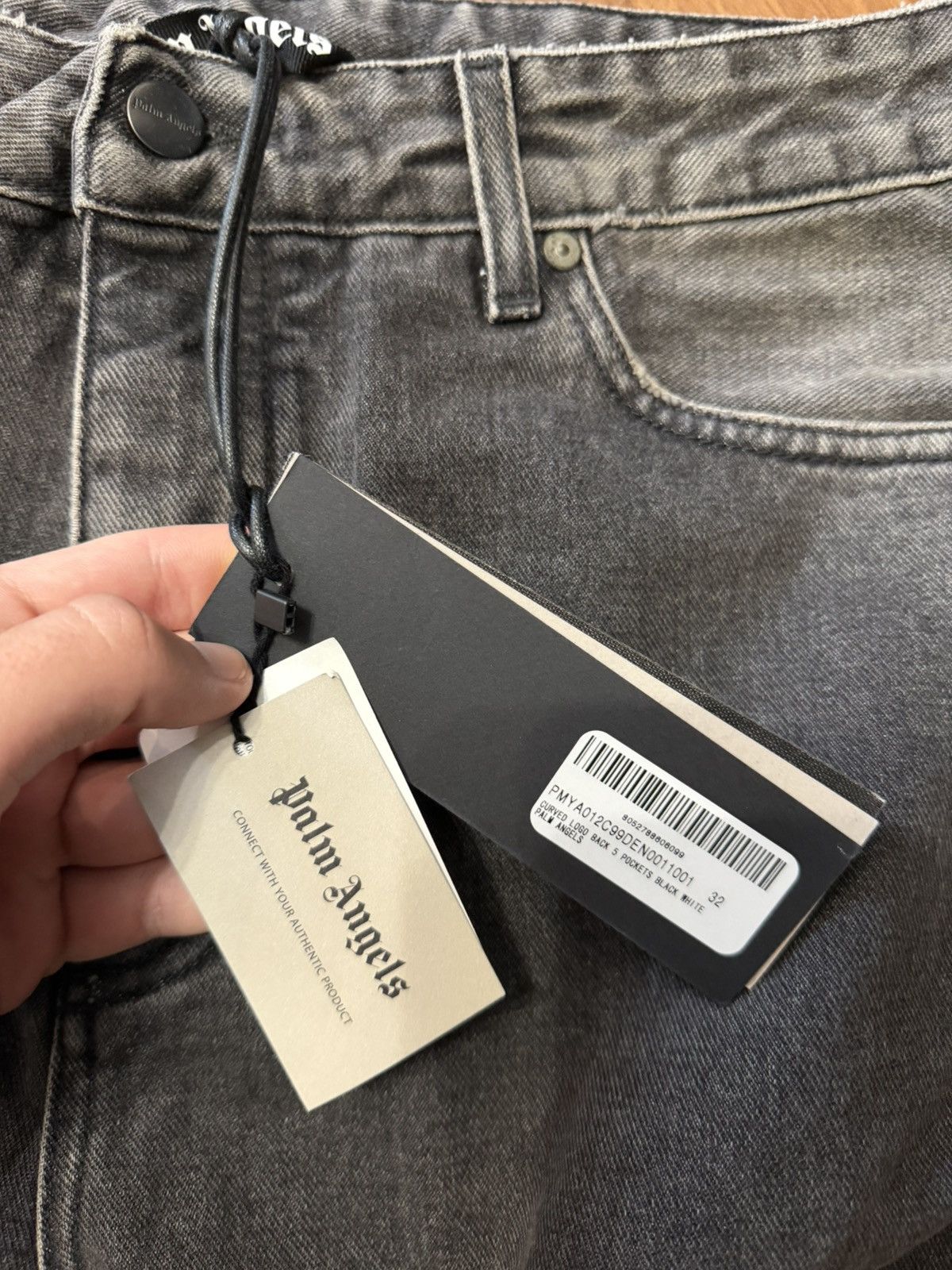 Palm Angels Palm Angels Jeans Back Logo Grey Size US 32 / EU 48 - 3 Thumbnail