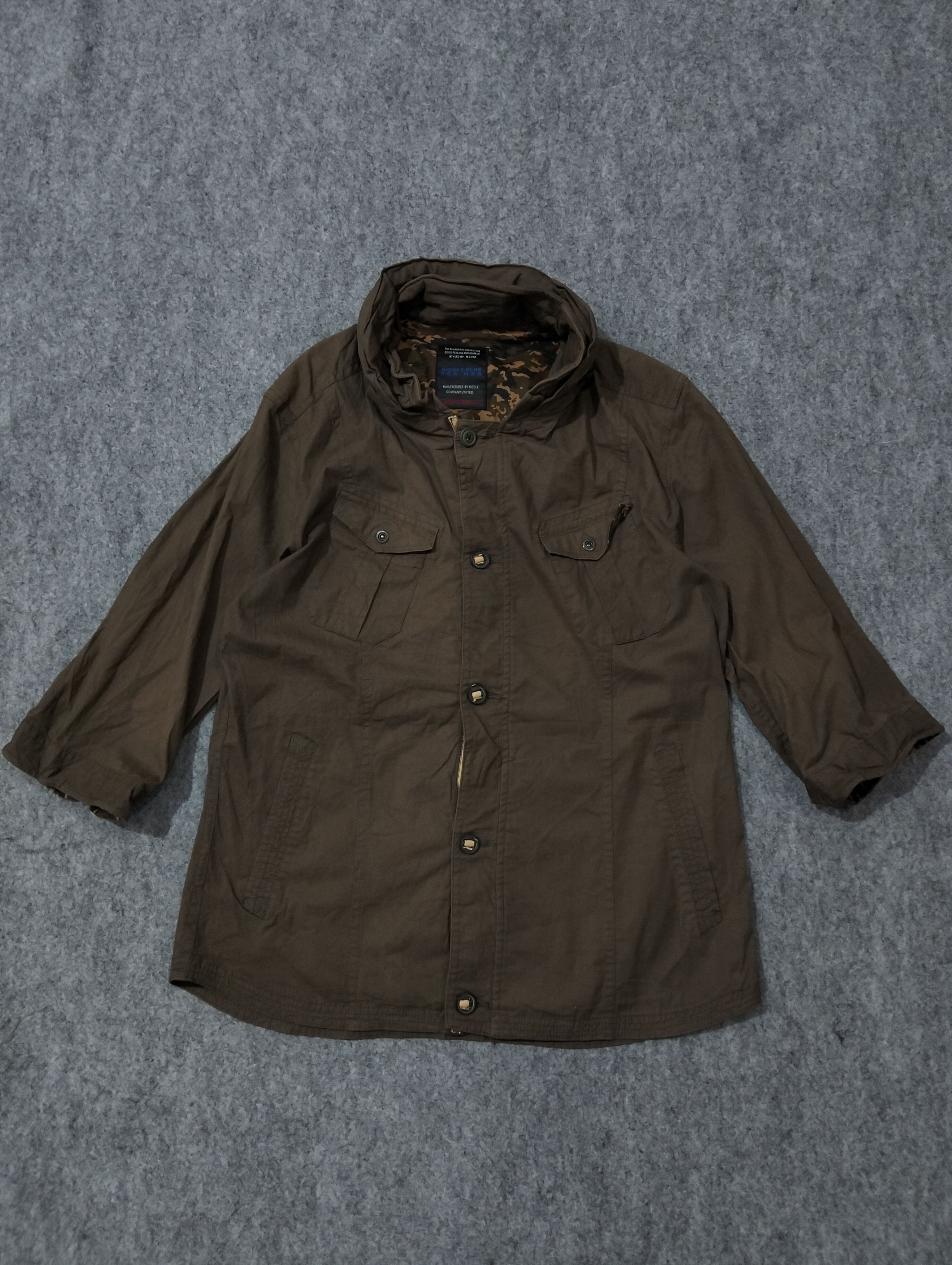 Japanese Brand × Nicole Club 🔥 90's Camo Hooded Parka Nicole Club for Men 🔥 Size US M / EU 48-50 / 2 - 1 Thumbnail