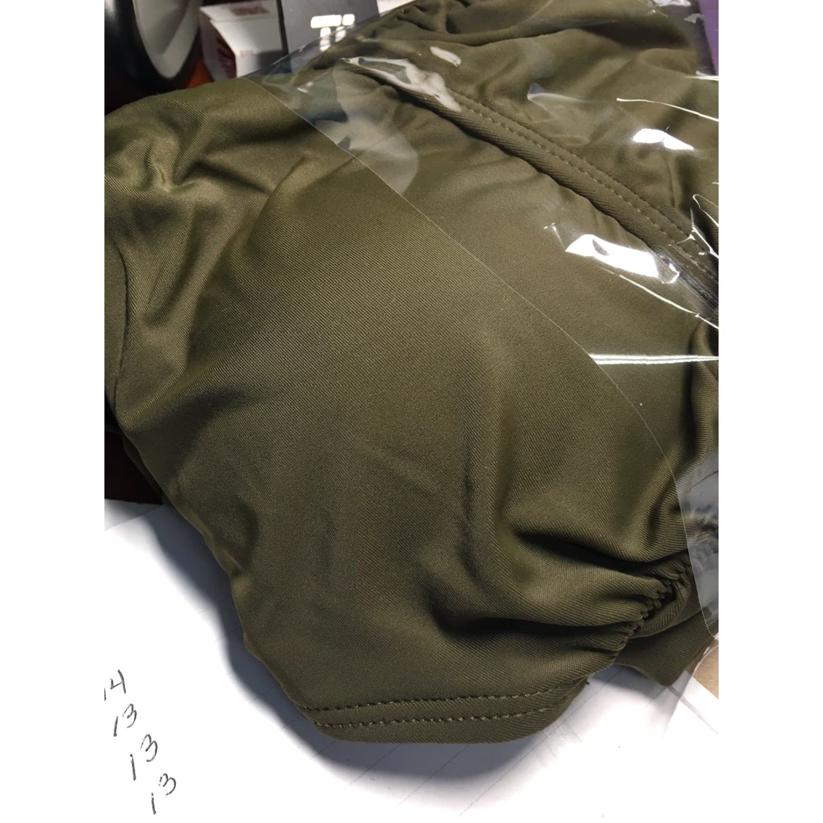 Vintage VINTAGE Tempt Me Women One Piece Skirt Retro Ruched Swimsuit Army Green-1 Size Medium Size 32" / US 10 / IT 46 - 2 Thumbnail