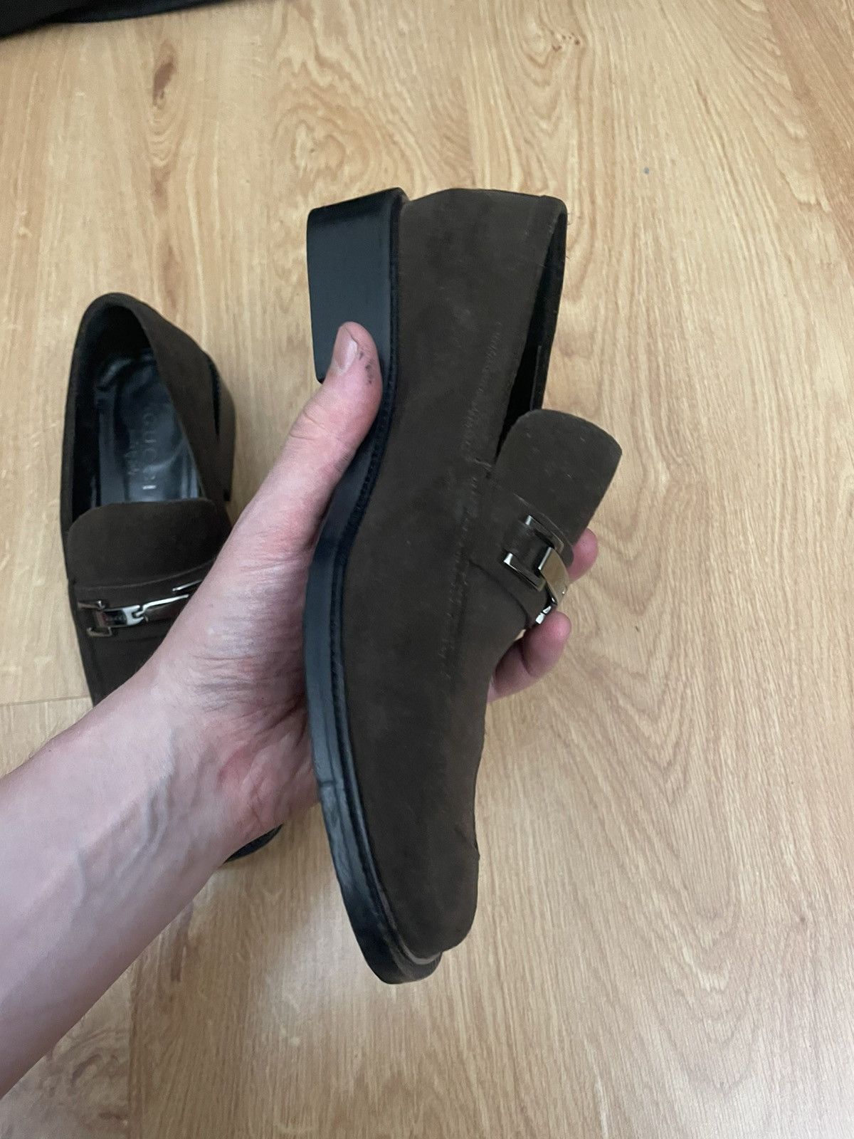 Prada Gucci Tom Ford velour leather loafers Size US 7 / IT 37 - 11 Thumbnail