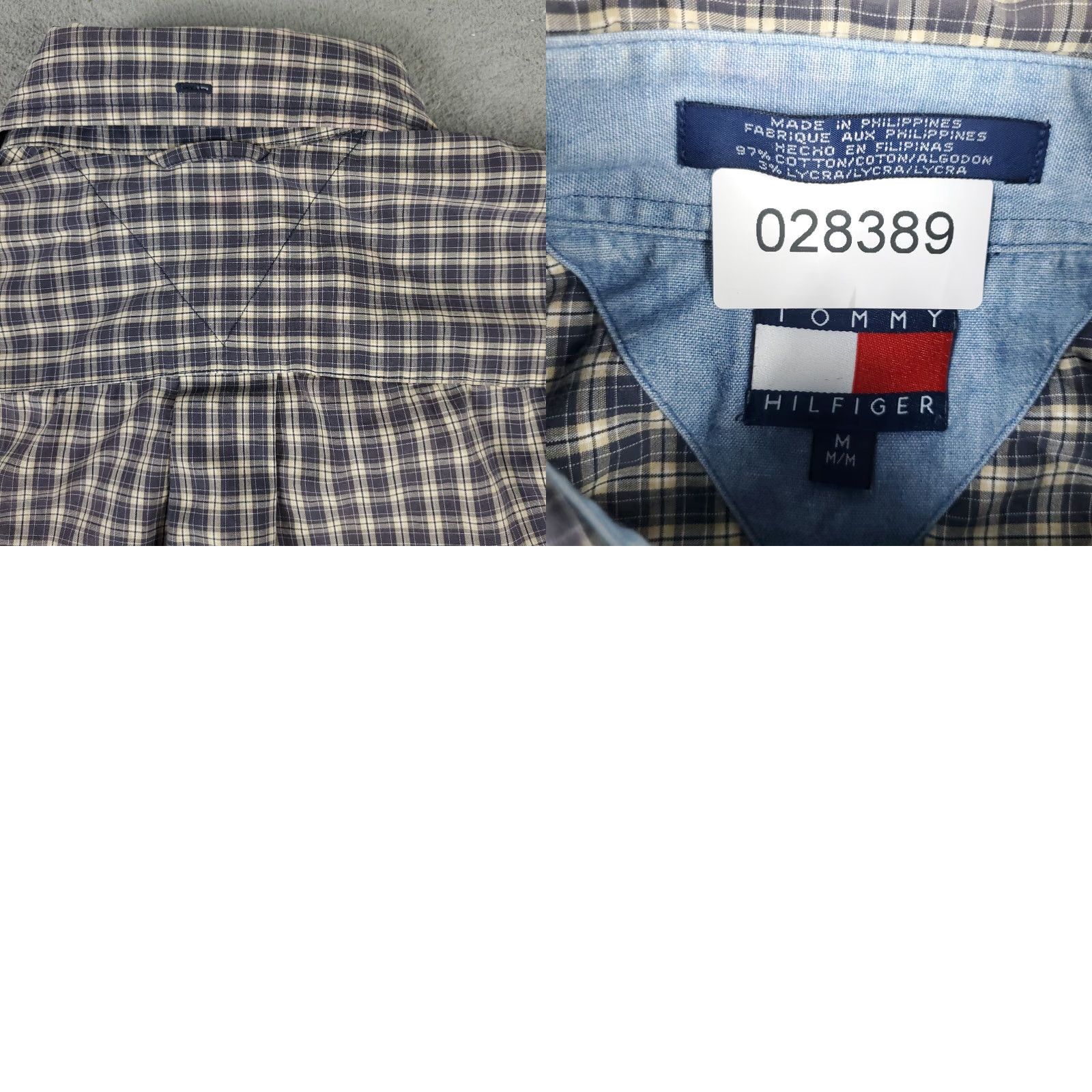Tommy Hilfiger Tommy Hilfiger Gray Plaid Button-Up Shirt Men’s Medium Short Sleeve Casual Size US M / EU 48-50 / 2 - 8 Thumbnail