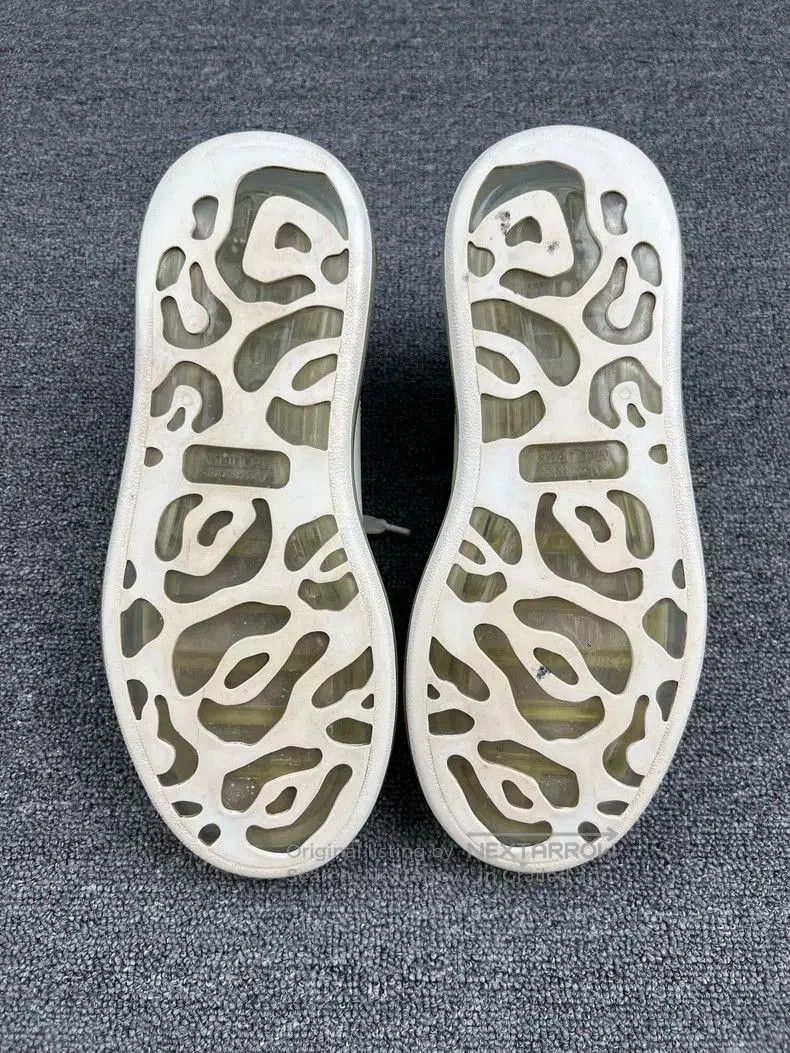 Alexander McQueen McQueen White Black Cushion Sneakers. Size US 9.5 / EU 42-43 - 5 Thumbnail