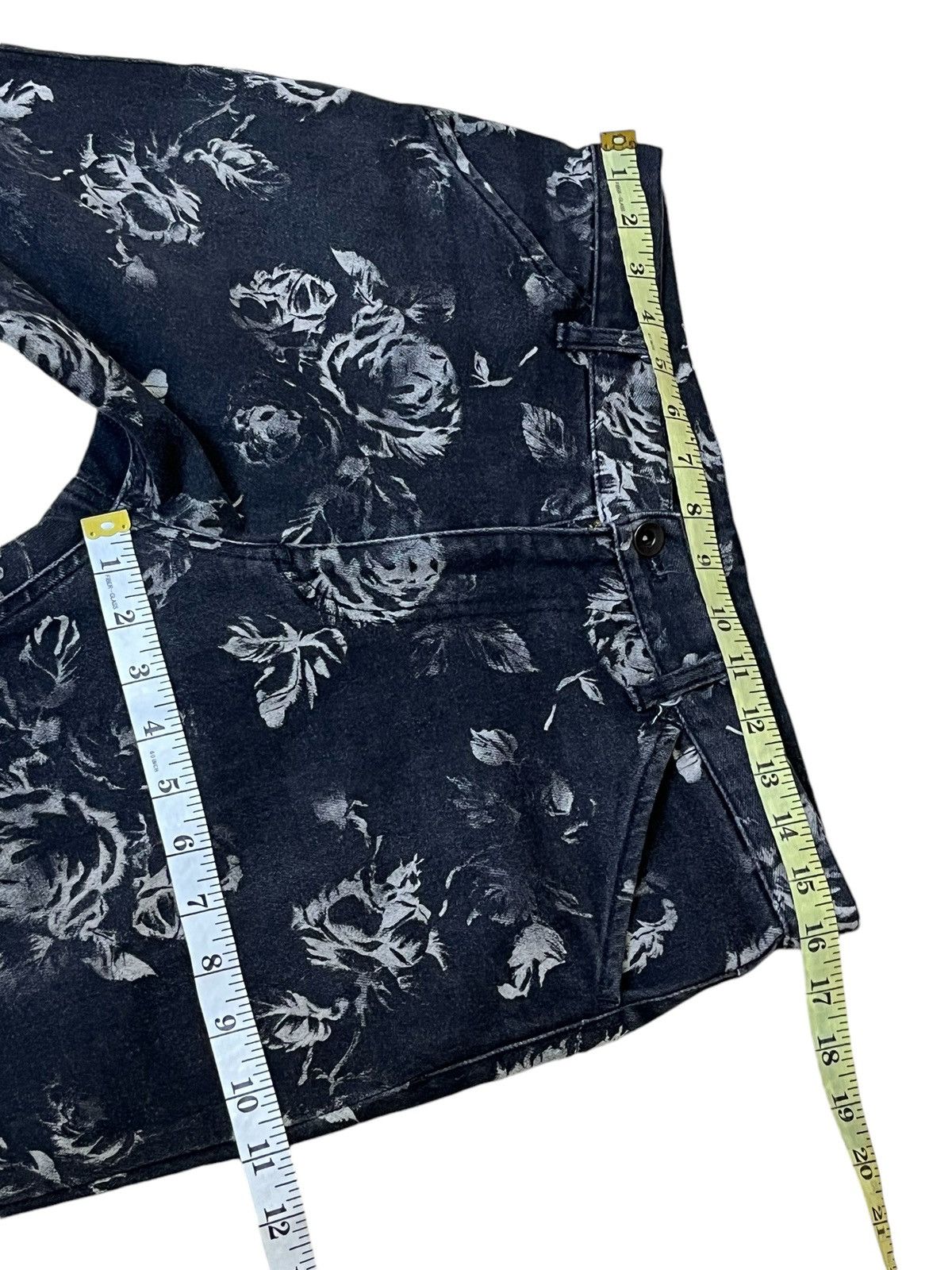 Japanese Brand VINTAGE NATIONALITY + NAME = GROSBEC FULLPRINT FLOWER JEANS Size US 32 / EU 48 - 13 Thumbnail