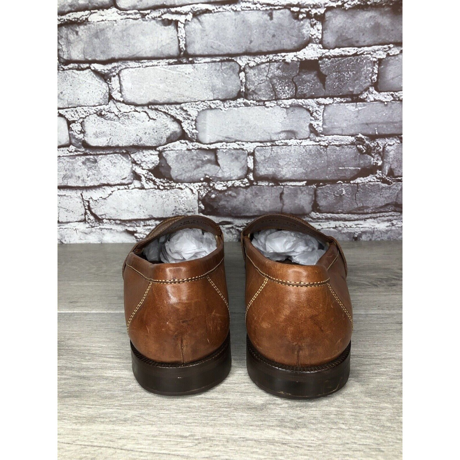 Cole Haan Cole Haan Brown Leather Slip On Penny Loafers Dress Shoes Me Size US 13 / EU 46 - 5 Thumbnail