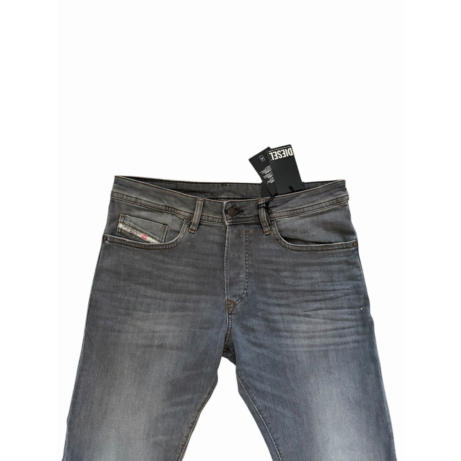 Diesel Diesel Mens Buster Slim Tapered Jeans RB061 Grey Size 32/30 Size US 32 / EU 48 - 2 Thumbnail