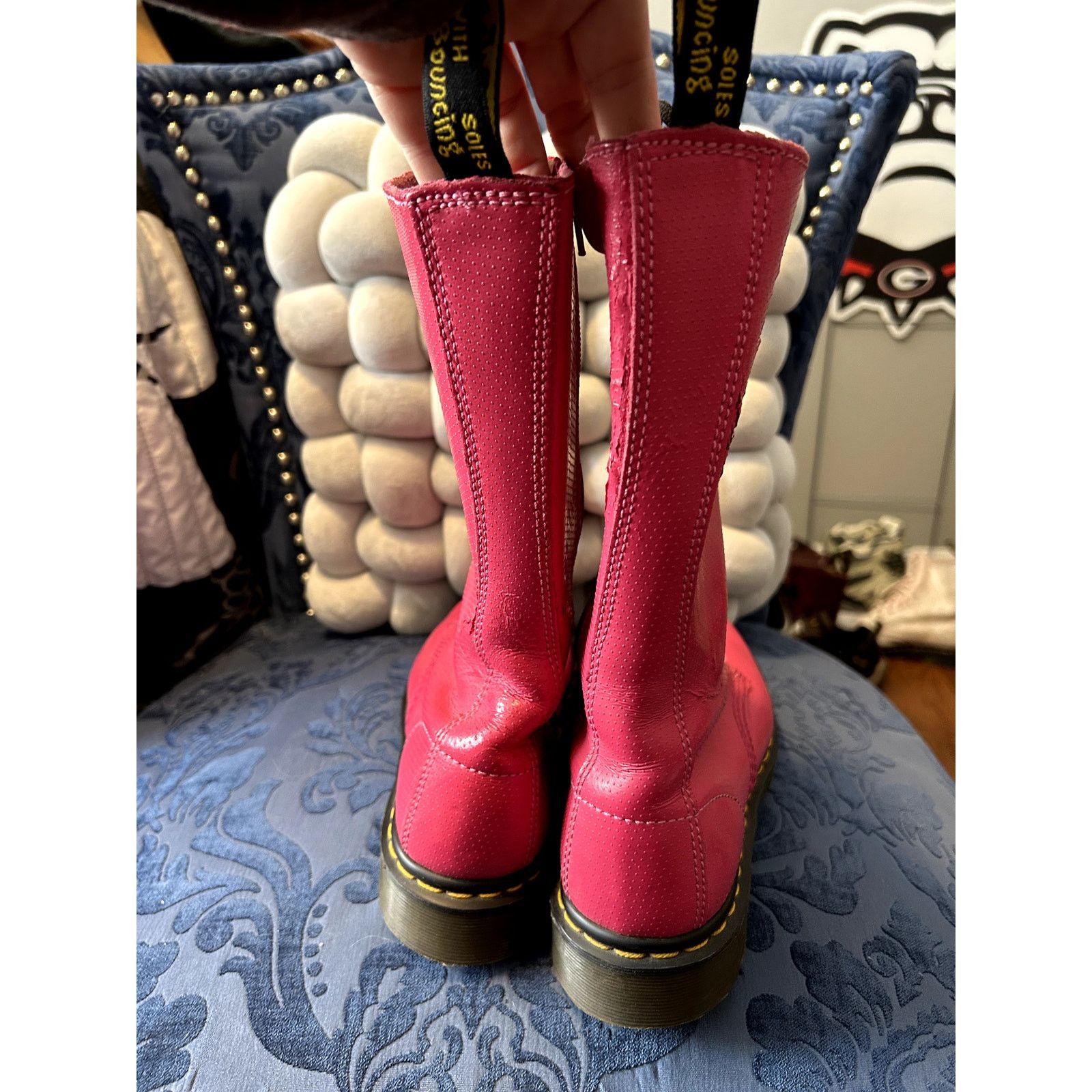 Dr. Martens Dr Martens Hot Pink Knee 1B99 High Size 7/EU 38 Size US 7 / IT 37 - 9 Thumbnail