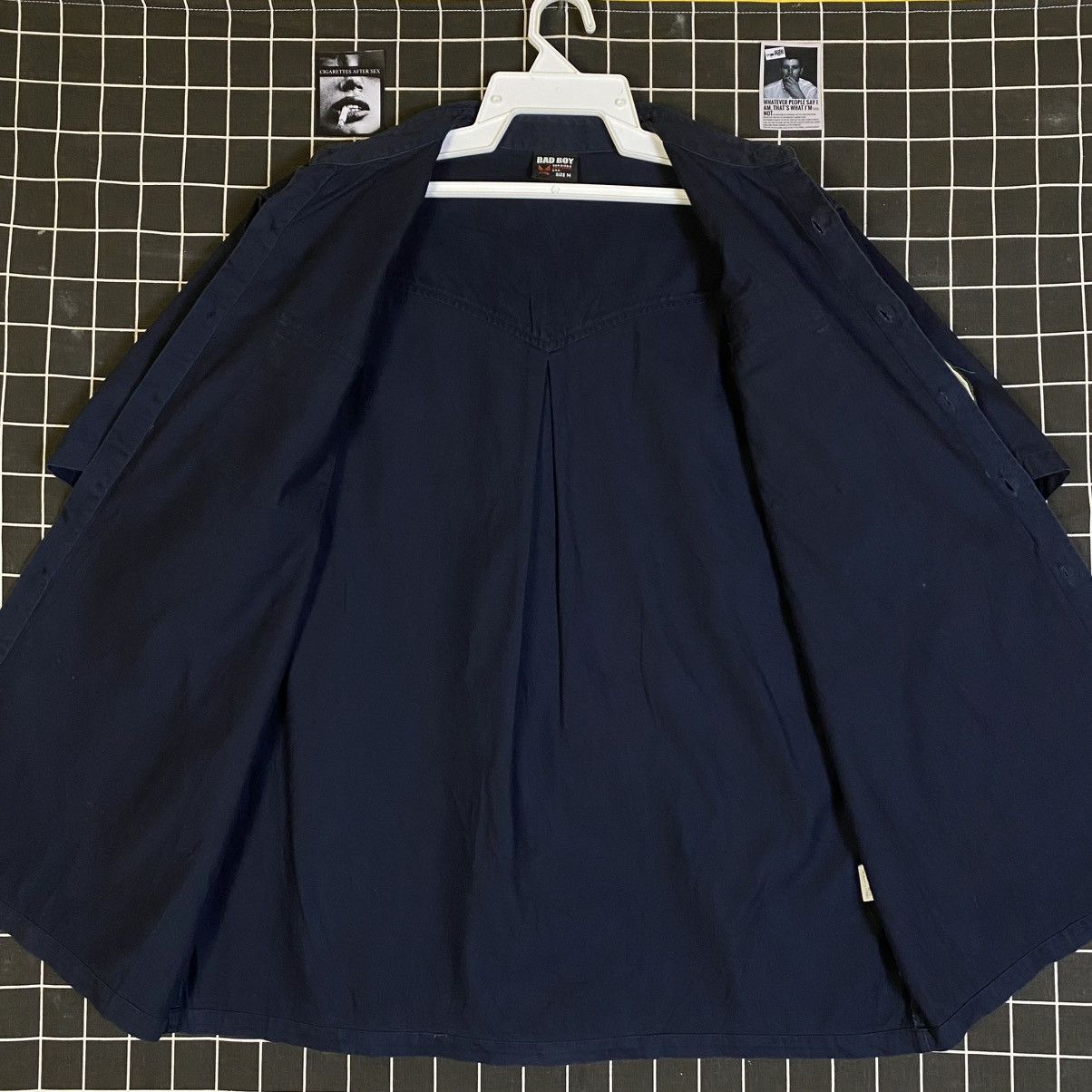 JNCO Y2K BAD BOY PATCHES BUTTON UP OVERSIZED WORKSHIRT Size US M / EU 48-50 / 2 - 8 Thumbnail