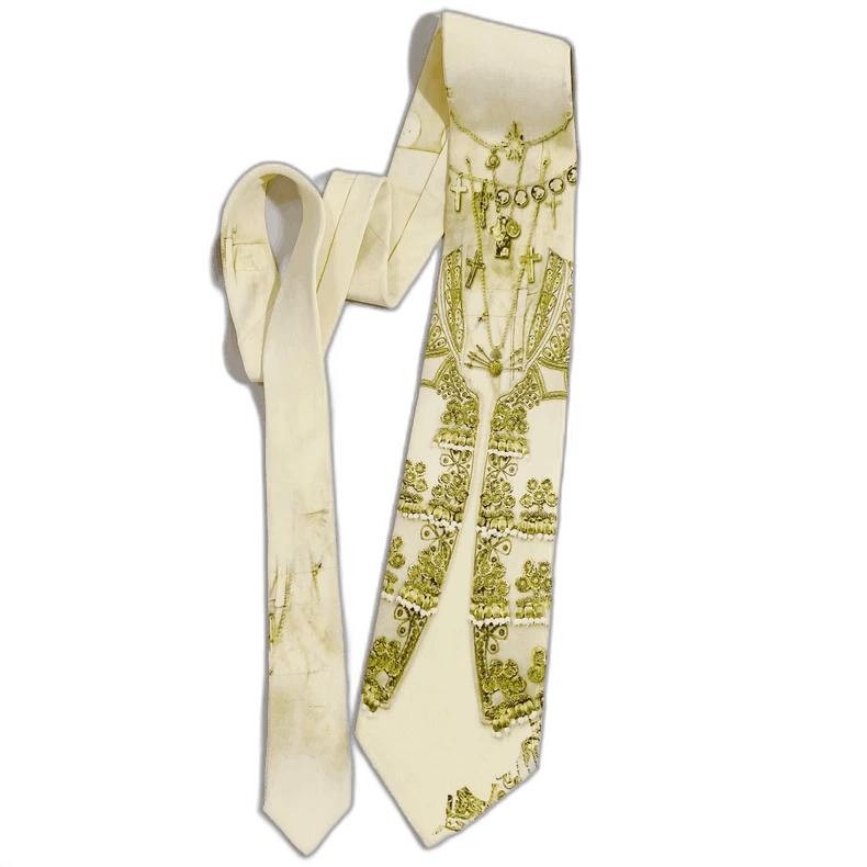Jean Paul Gaultier Jean Paul Gaultier Tie with Embroidery Size ONE SIZE - 1 Thumbnail