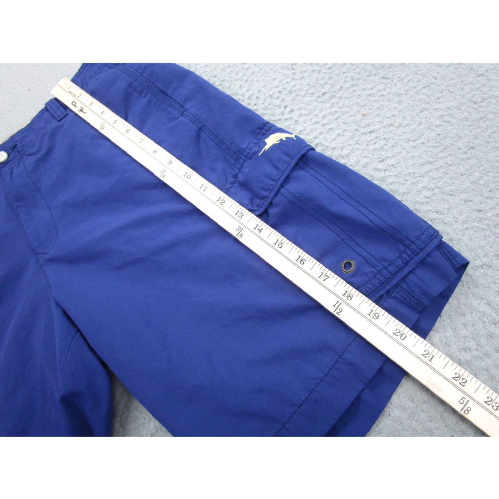 Tommy Bahama Tommy Bahama Mens Shorts 34 Blue Cargo Swim Trunks Board Shorts Marlin Logo Lined Pockets Drawstring Mens Blue Tropical Hawaiian 34 Regular Size US 34 / EU 50 - 3 Thumbnail