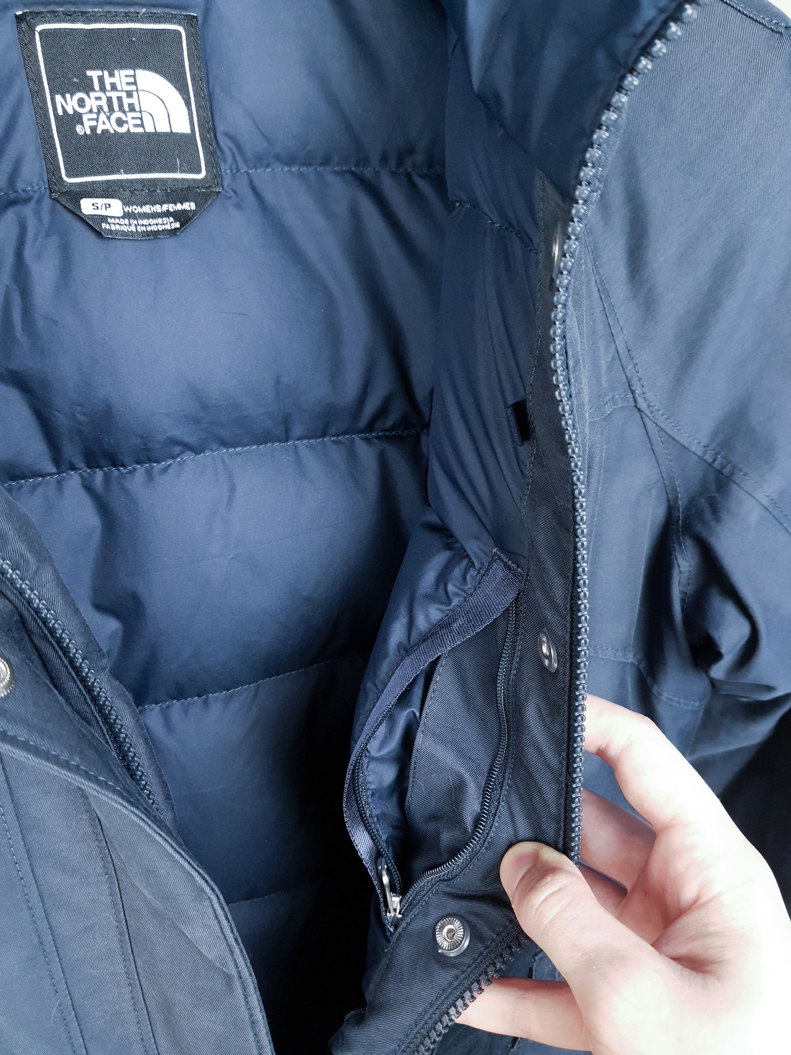Goretex × The North Face TNF HyVent Blue Puffer Full Zip Hooded Puffer Jacket Coat Size S / US 4 / IT 40 - 9 Thumbnail