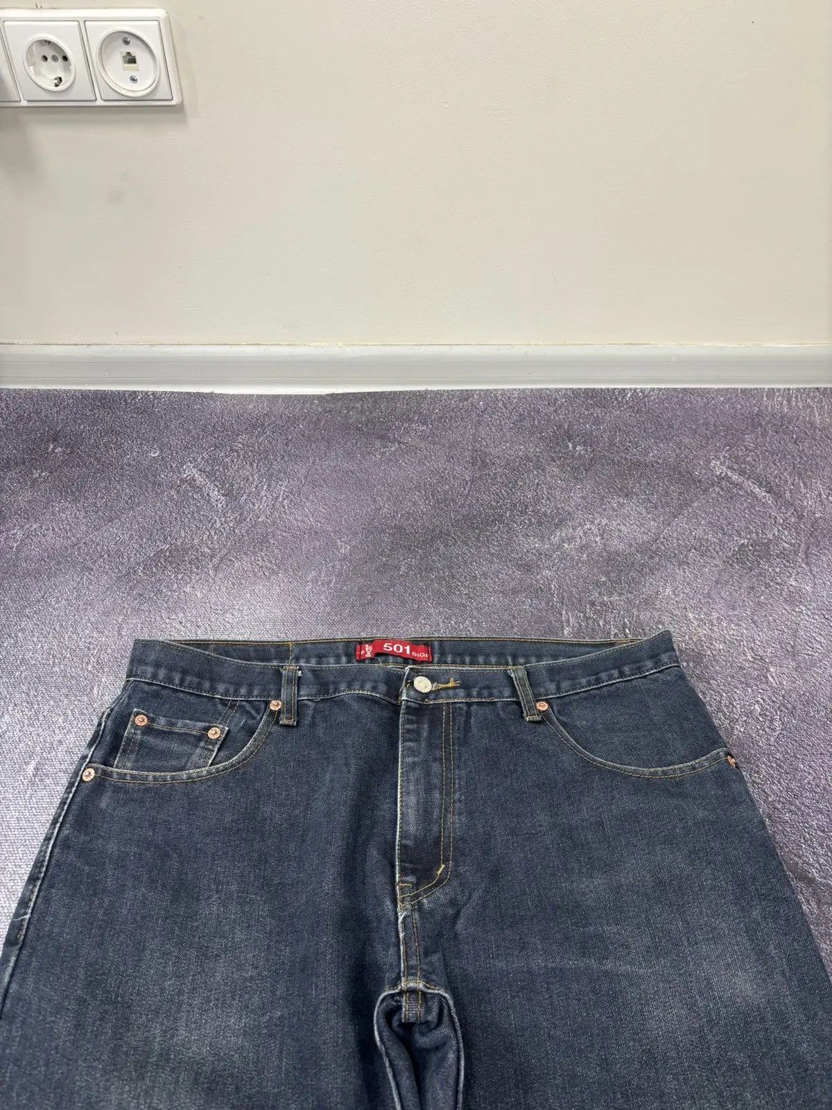 Levi's × Vintage Vintage Levi’s 501 Big Blue Tab USA Denim Baggy Jeans Size US 38 / EU 54 - 11 Thumbnail