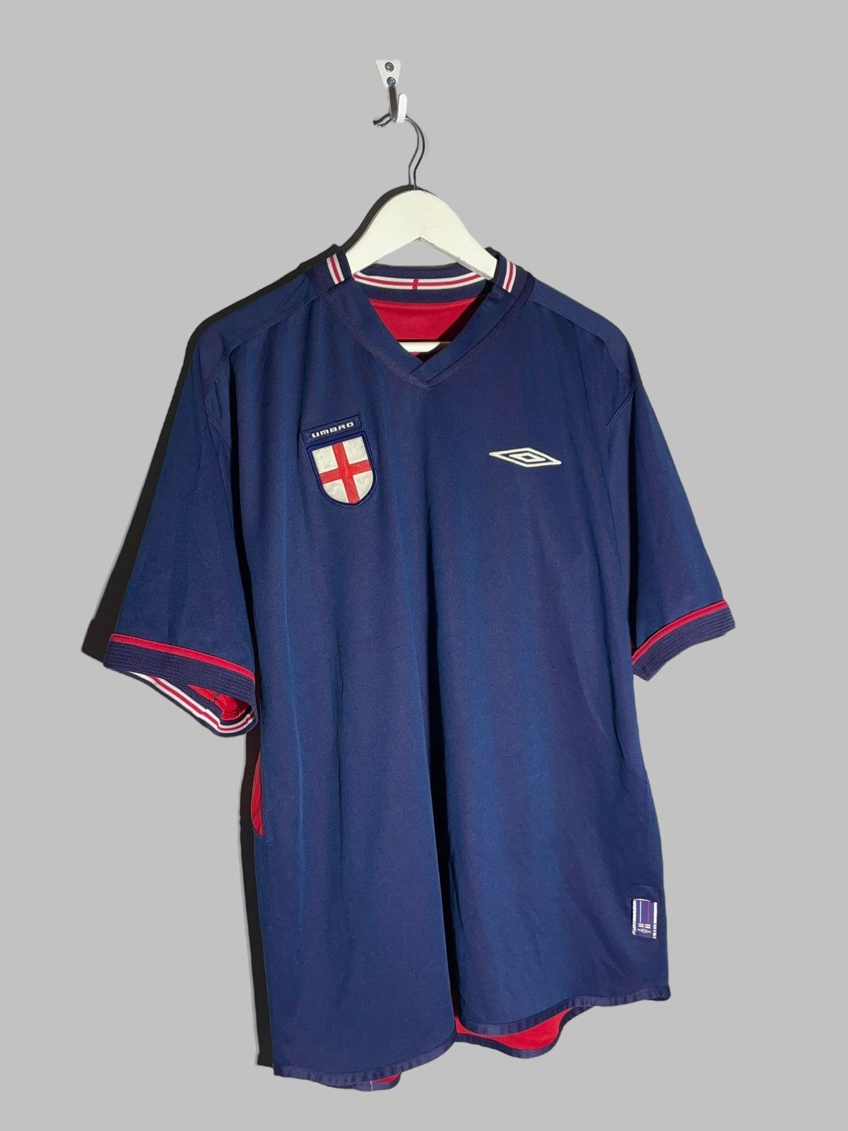 Umbro × Vintage England Umbro 2002 Reversible Vintage Football Shirt Size US XL / EU 56 / 4 - 10 Thumbnail