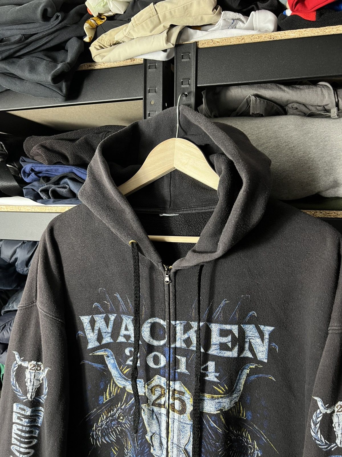 Band Tees Vintage Wacken Open Air 2014 25 Years Zip Hoodie Band Merch Size US L / EU 52-54 / 3 - 2 Thumbnail