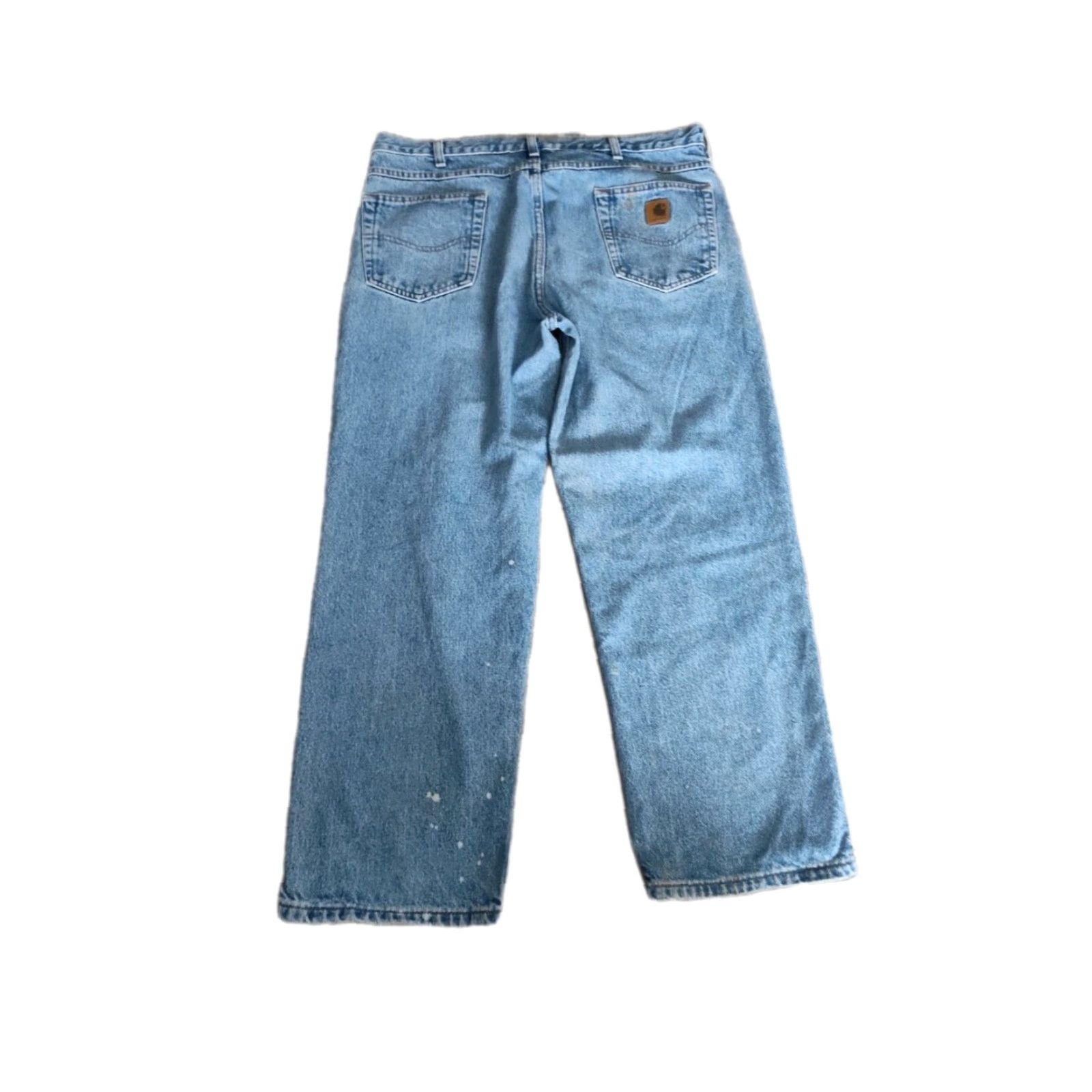 Carhartt VINTAGE Carhartt Jeans Mens Relaxed Fit 38x28 Blue Tapered Denim Medium Wash 90s Distressed Size US 38 / EU 54 - 2 Thumbnail
