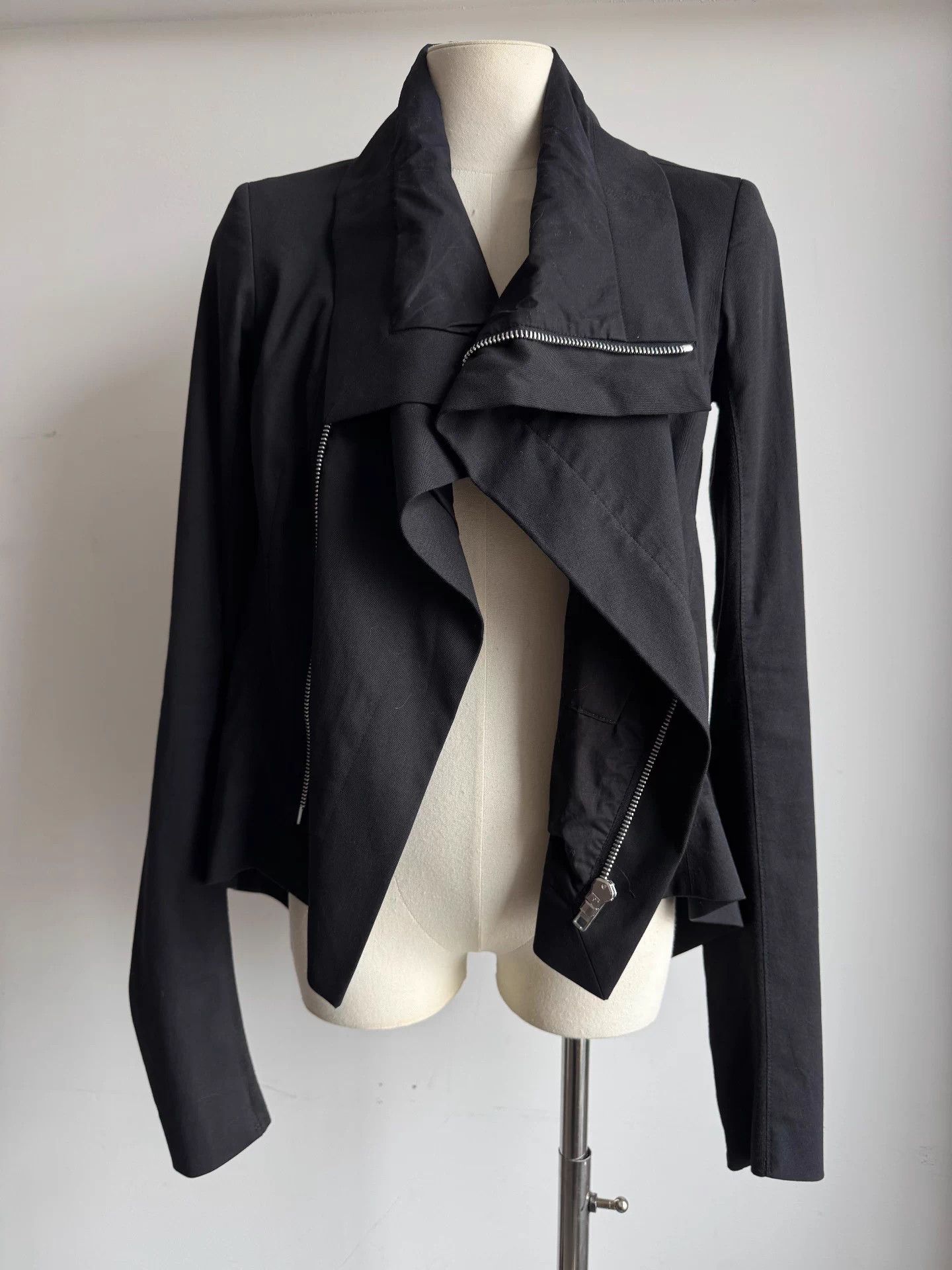 Rick Owens Rick Owens naska biker jacket black IT40 Size S / US 4 / IT 40 - 1 Thumbnail