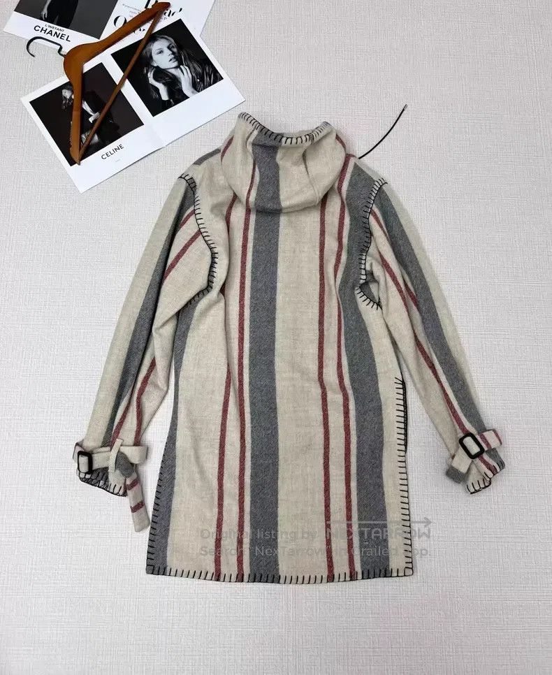 Loewe Loewe Striped Hooded Jacket Cardigan Size XS / US 0-2 / IT 36-38 - 4 Thumbnail