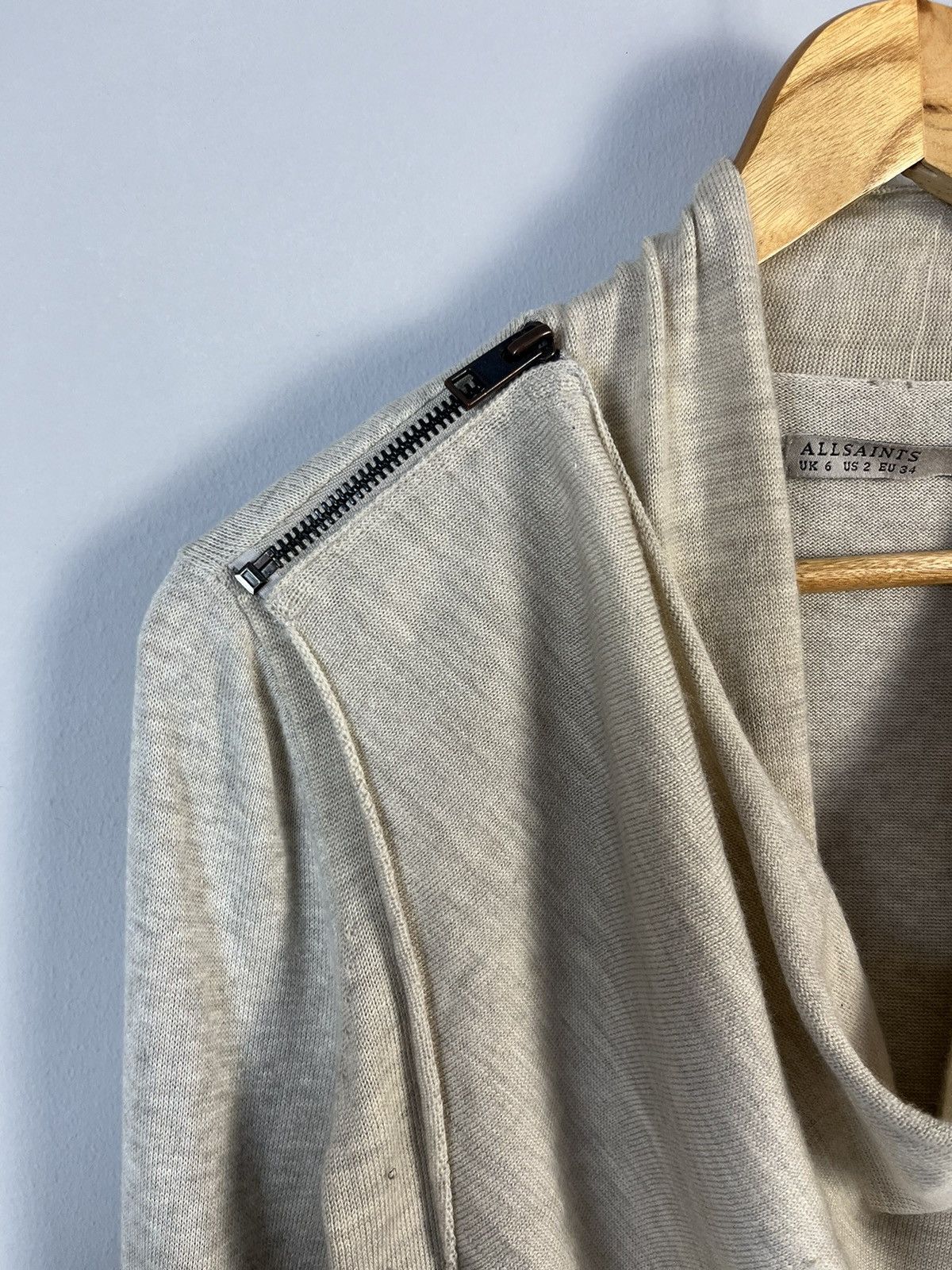 Allsaints Allsaints Drina Merino Wool Avant Garde Y2K Cardigan Jumper Size XS / US 0-2 / IT 36-38 - 5 Thumbnail