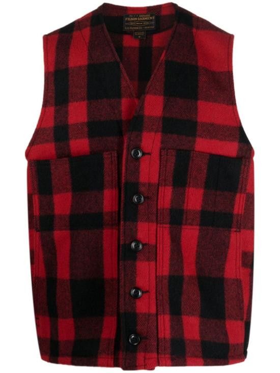 Filson FILSON Men Sweater Vests FMGIL0011 242W0253645 Red Size US M / EU 48-50 / 2 - 1 Thumbnail