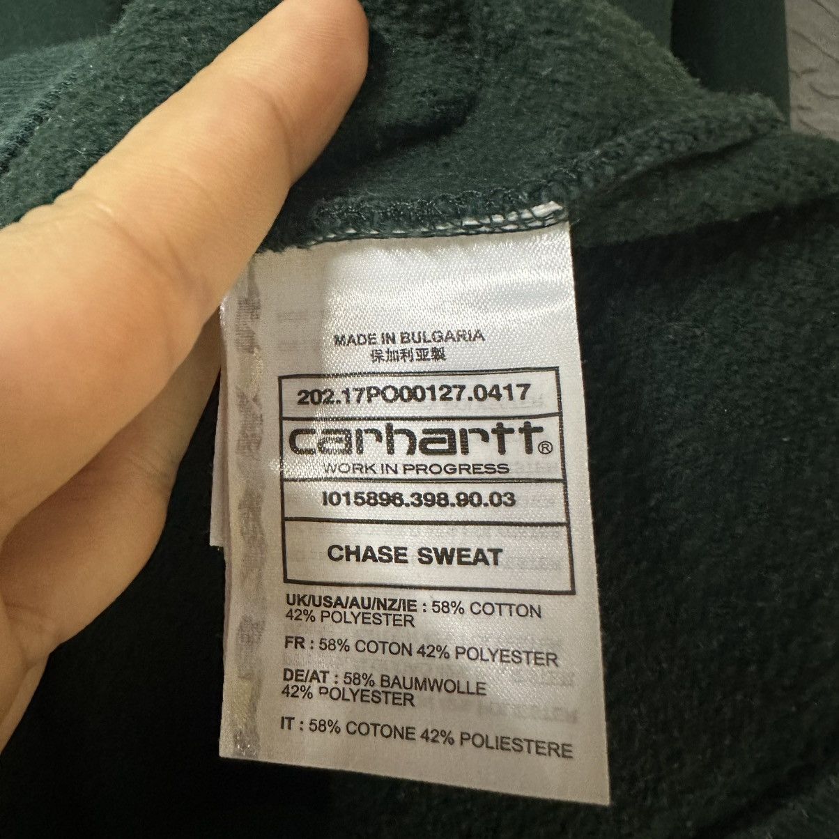 Carhartt Vintage Carhartt Wip Small Logo Basic Sweatshirt Size US XL / EU 56 / 4 - 4 Thumbnail