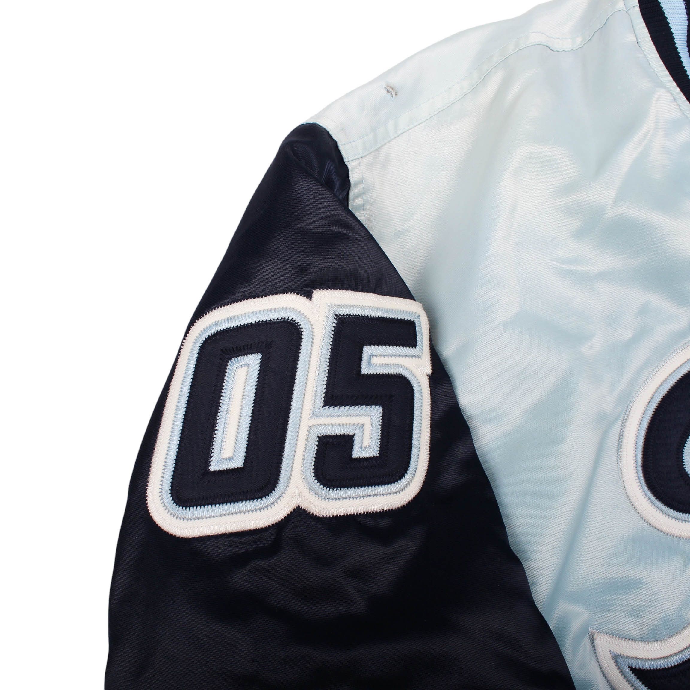 Fubu FUBU Varsity Jacket 90s Y2K Bomber Light Blue 05 League Size US XL / EU 56 / 4 - 10 Thumbnail