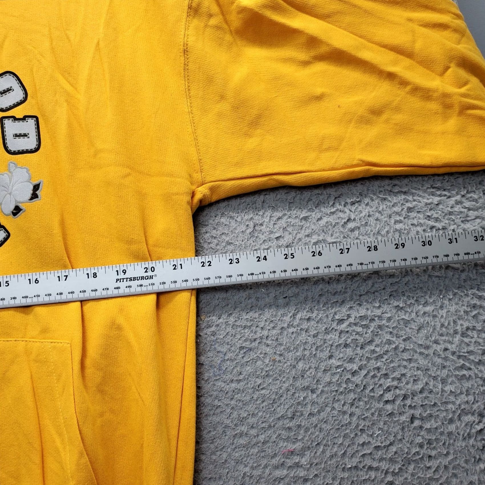 Vintage Jon Lauren Hoodie Unisex L Yellow Wild Wood Kangaroo Pocket Drawstring Size US L / EU 52-54 / 3 - 3 Thumbnail