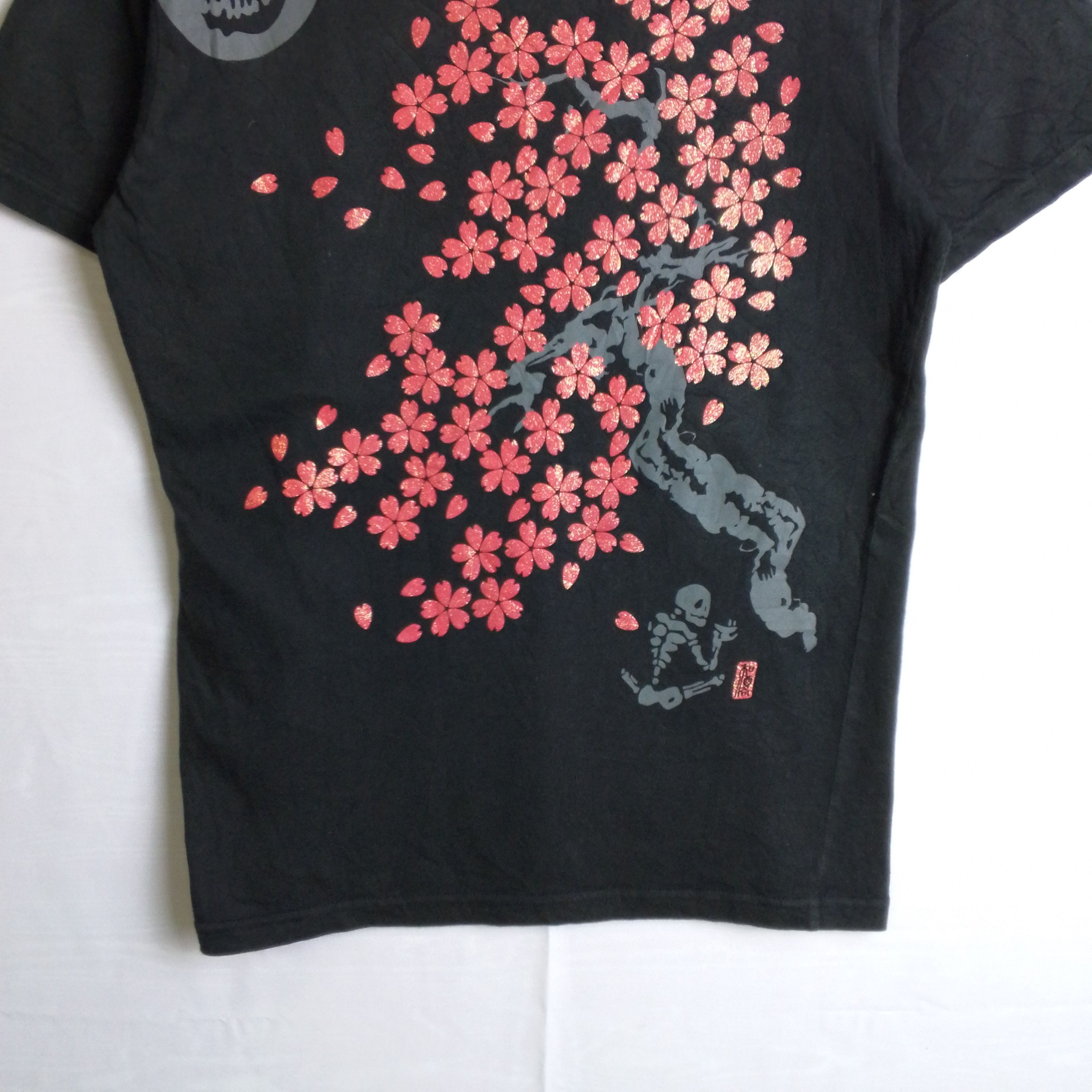 Japanese Brand Washaraku Japanese Souvenir Sakura Washaraku Skull Tee Size US S / EU 44-46 / 1 - 4 Thumbnail