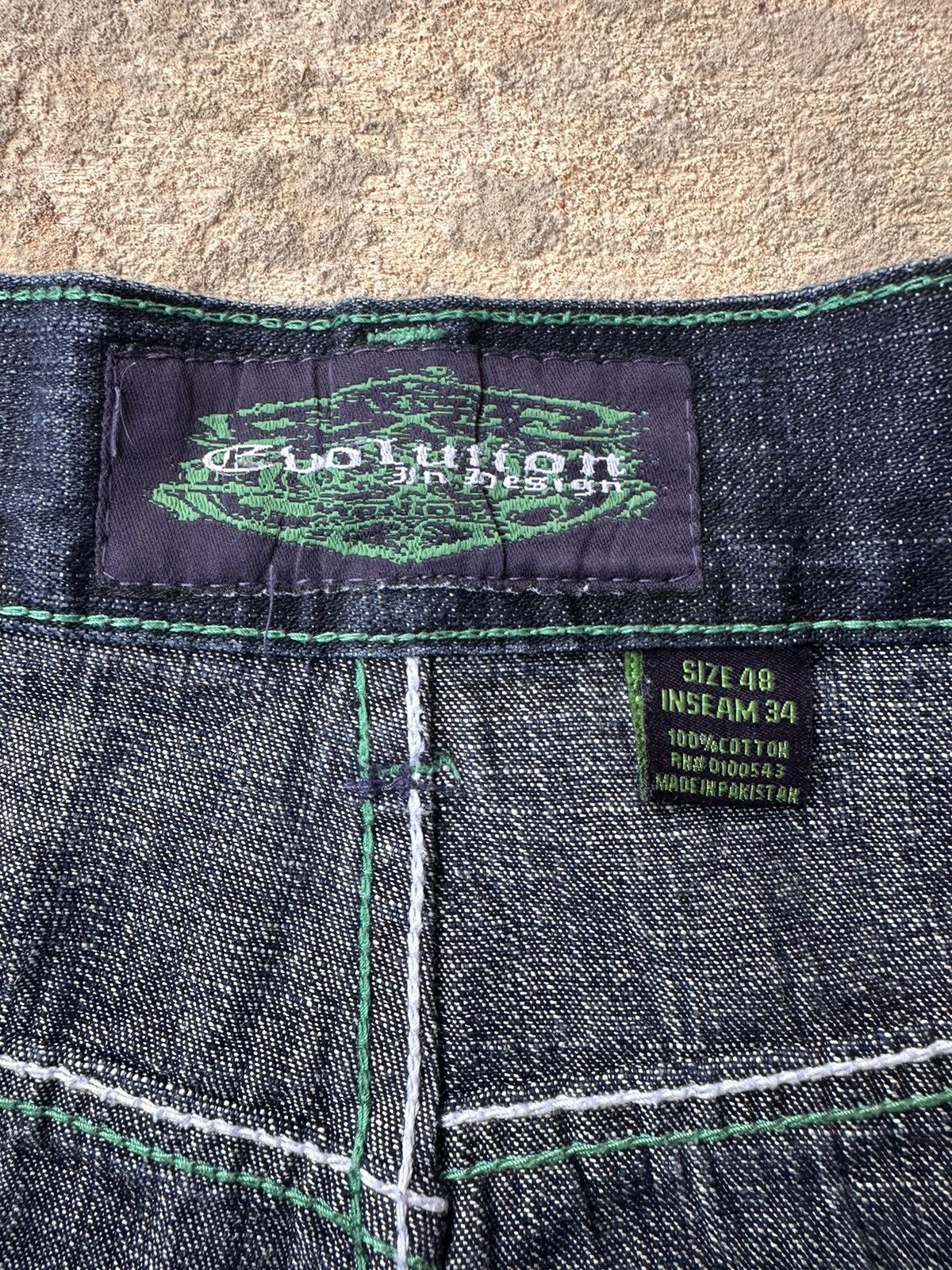 Affliction × Vintage Y2K Affliction Style Denim Jeans Size US 44 / EU 60 - 4 Thumbnail