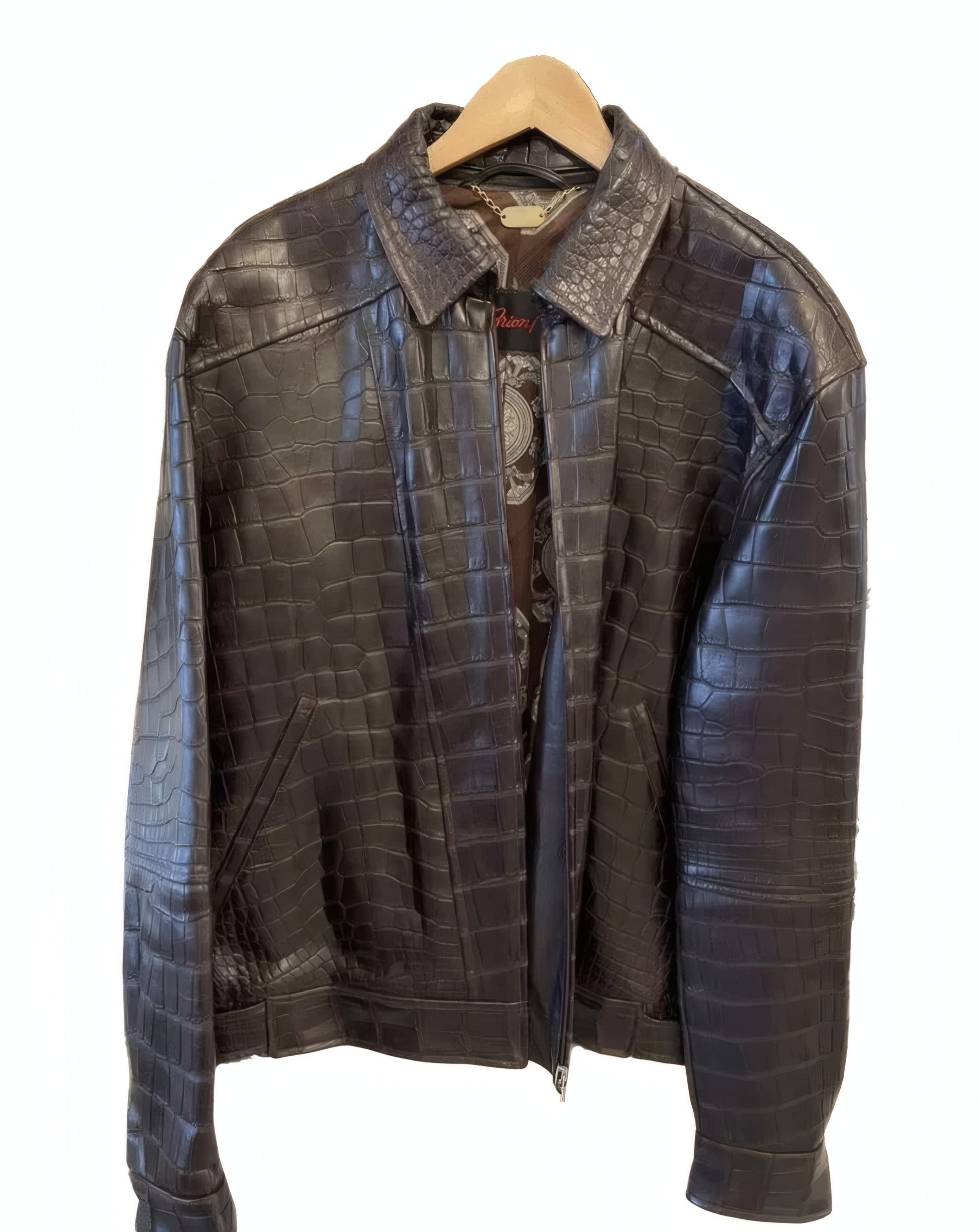 Brioni Genuine Crocodile Leather Jacket