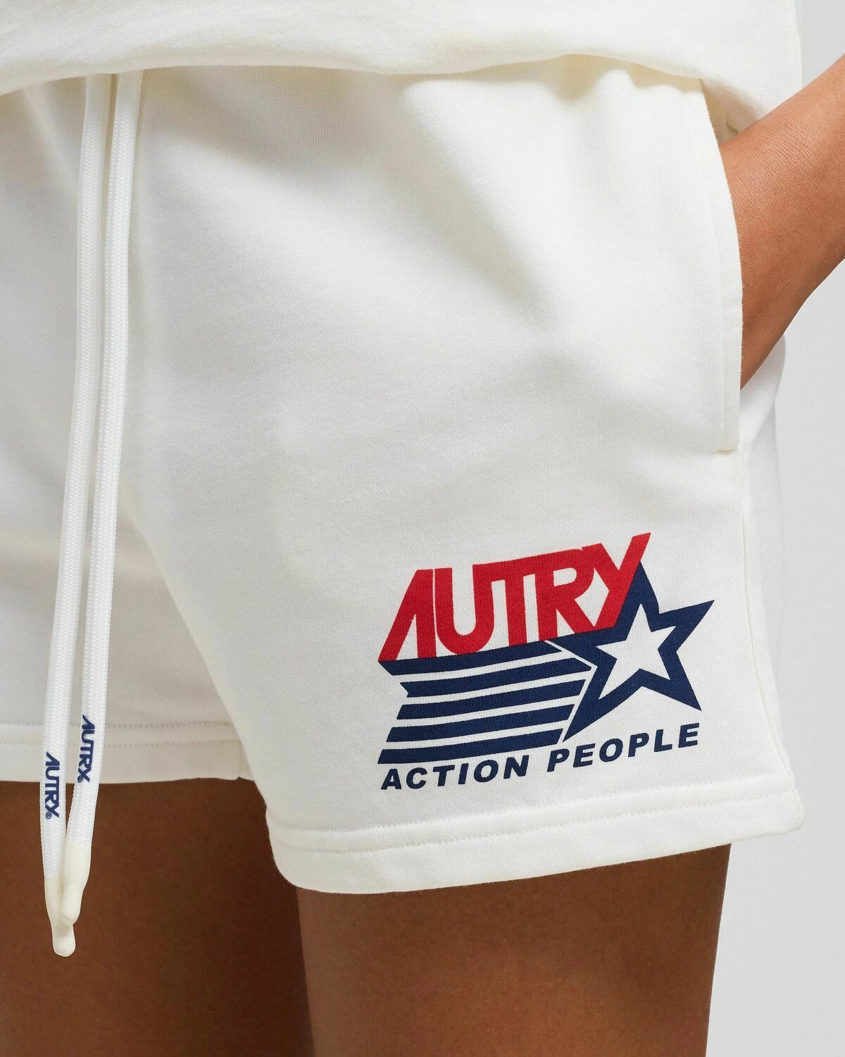 AUTRY o1y0725 Logo Short in White Size 32" / US 10 / IT 46 - 2 Thumbnail