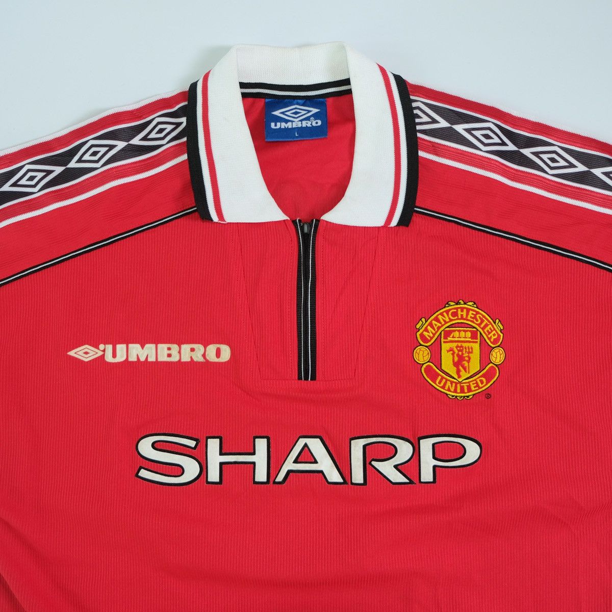 Umbro × Vintage Vintage Manchester United 1998 Home Umbro Football Jersey Size US L / EU 52-54 / 3 - 4 Thumbnail