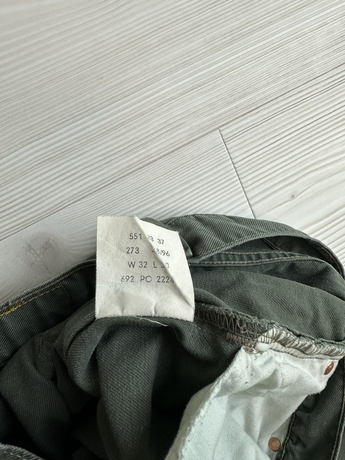 Levi's Vintage Clothing Vintage Levi’s 551 32/30 96’ green Size US 32 / EU 48 - 5 Thumbnail