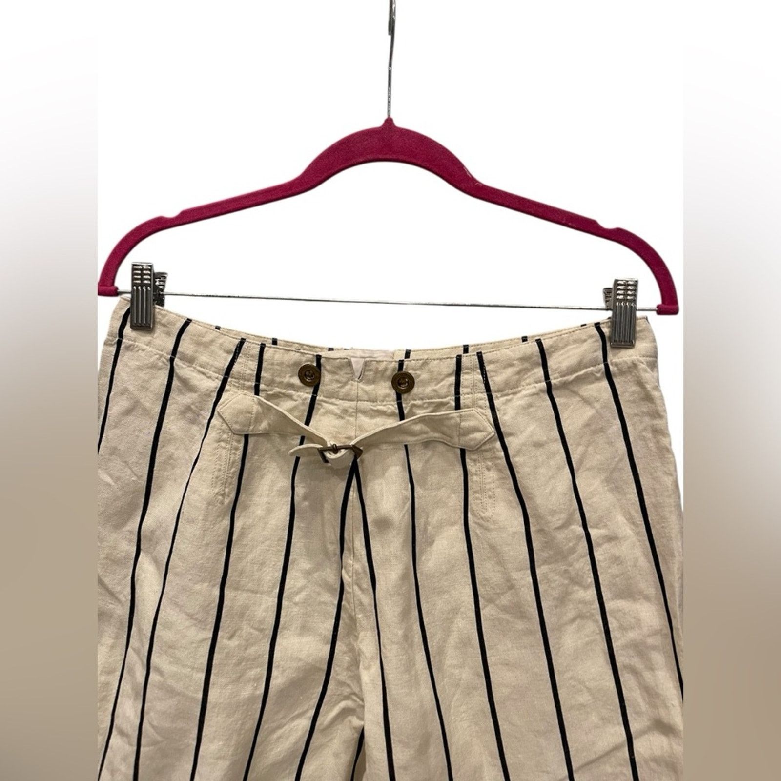 Polo Ralph Lauren Polo Ralph Lauren linen striped pants size:8 Size 30" / US 8 / IT 44 - 5 Thumbnail