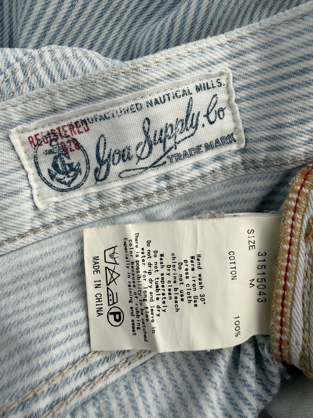 GOA GOA SUPPLY & CO HICKORY STYLE JEANS Size US 32 / EU 48 - 9 Thumbnail