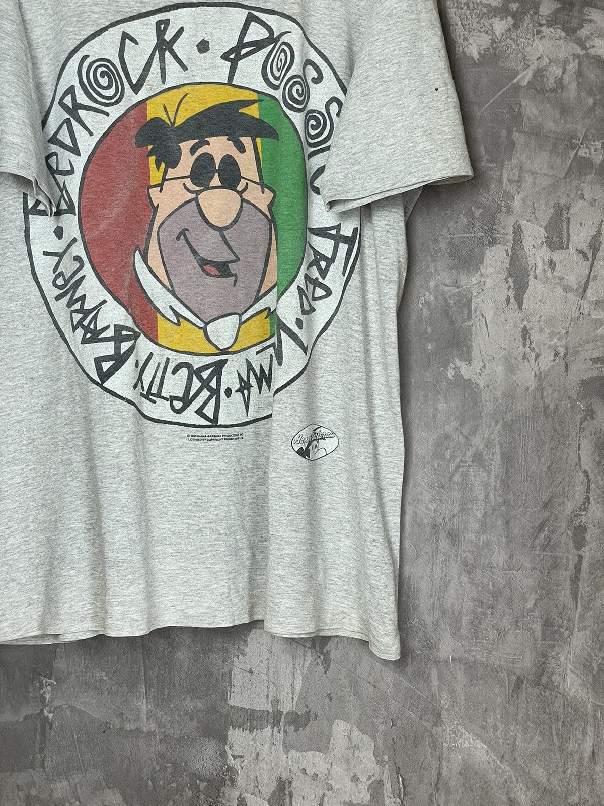 Cartoon Network × Vintage Vintage 1993s The Flintstones the flint band T-shirt tee Size US L / EU 52-54 / 3 - 6 Thumbnail