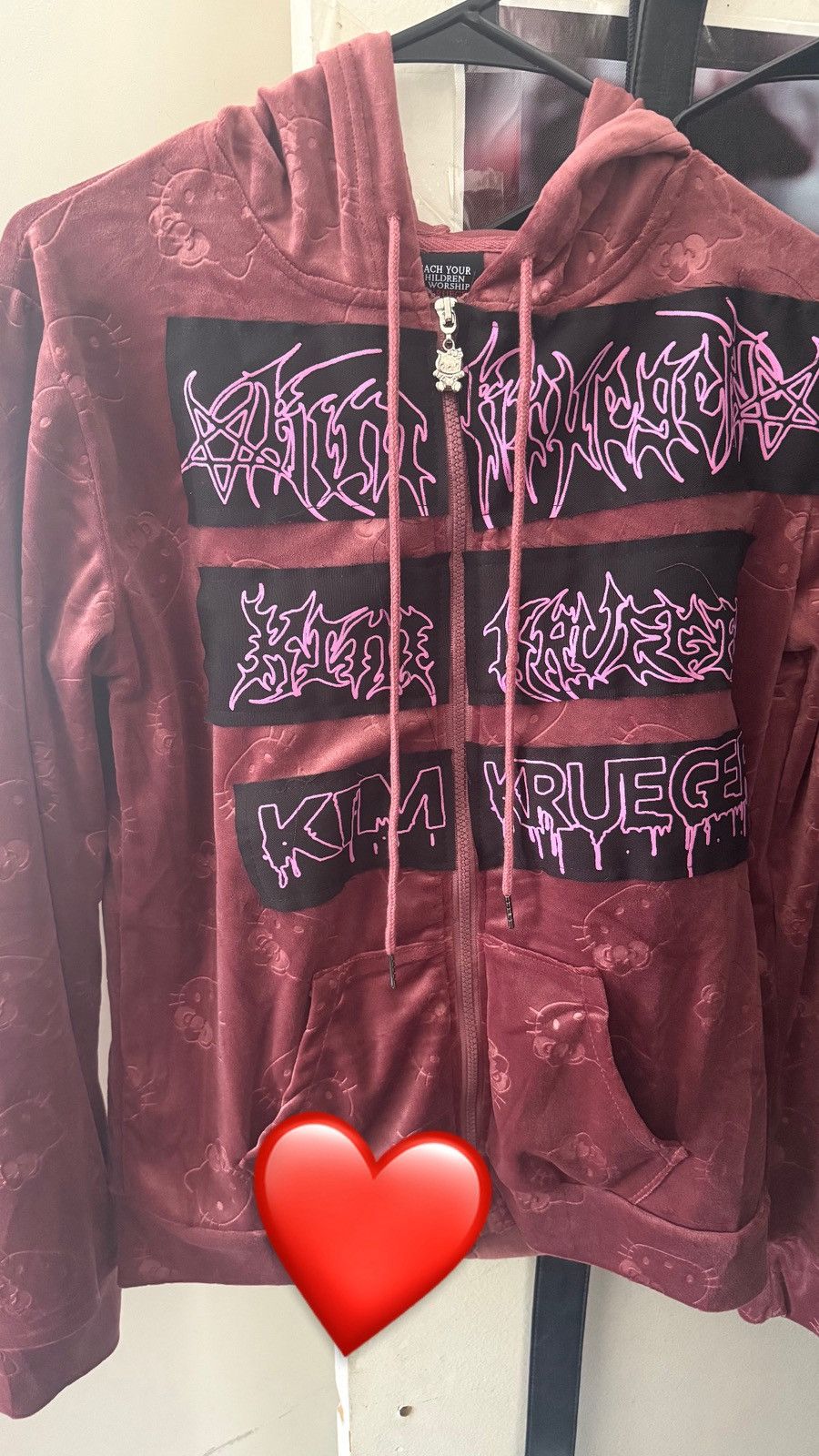Kim Krueger × Playboi Carti kim kruger hello kimmy zip up brandnew