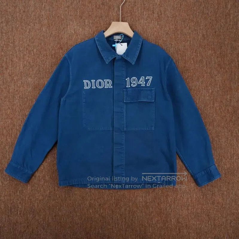 Dior Dior Blue Denim Embroidered Casual Jacket . Size US M / EU 48-50 / 2 - 1 Thumbnail