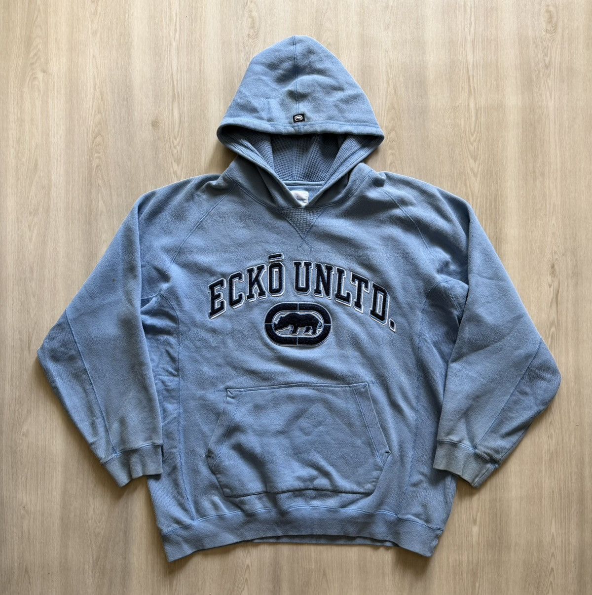 Ecko Unltd. Vintage Ecko Unltd Embroidered Logo Hoodie Sz 3XL *Distress Size US XXL / EU 58 / 5 - 1 Thumbnail