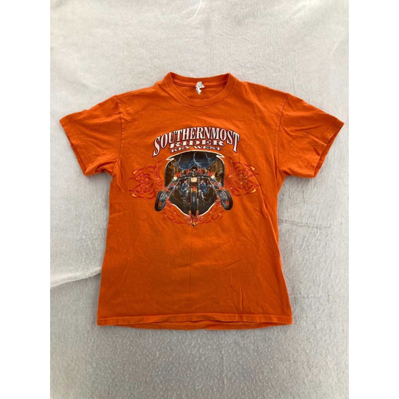 Vintage Biker T Shirt SouthernMost Riders Key West Shirt Mens Medium Tee Skull Riders Size US M / EU 48-50 / 2 - 3 Thumbnail