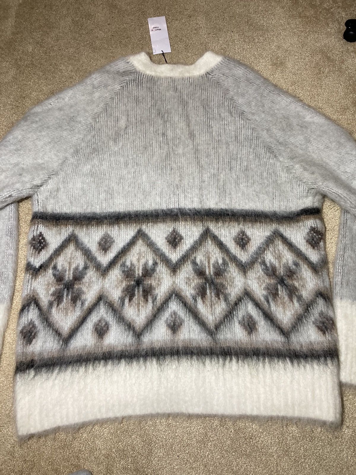 Martine Rose New FW23 Martine Rose Brushed Mohair Fair Isle Cardigan 2023 Size US M / EU 48-50 / 2 - 8 Thumbnail