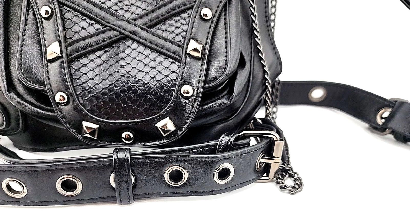 The Unbranded Brand Daniel Jie Steampunk Crossbody Shoulder Bag – Gear & Rivet Size ONE SIZE - 3 Thumbnail