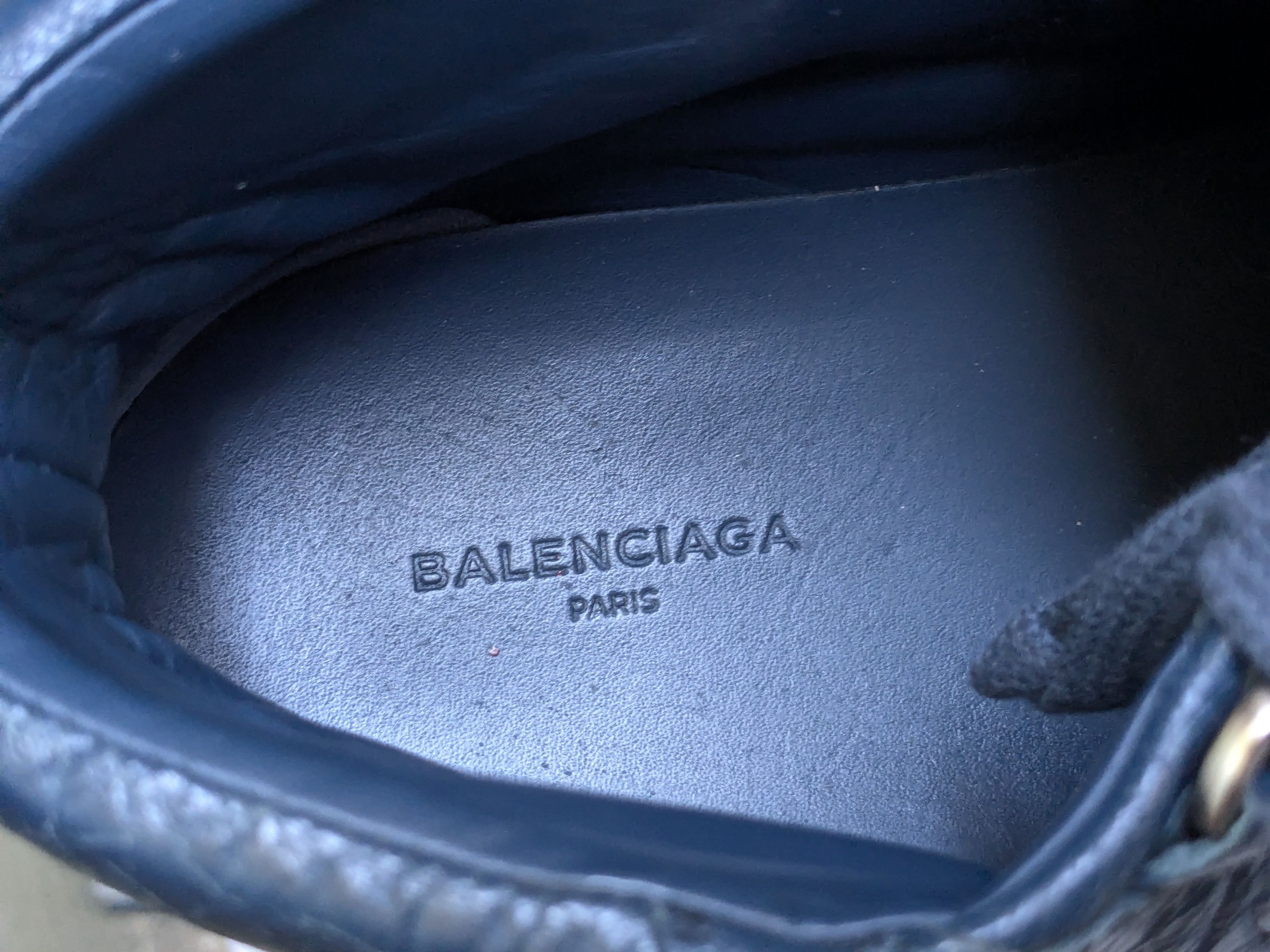 Balenciaga Balenciaga Arena Sneakers Blue 11 High Tops Leather Size US 12 / EU 45 - 3 Thumbnail