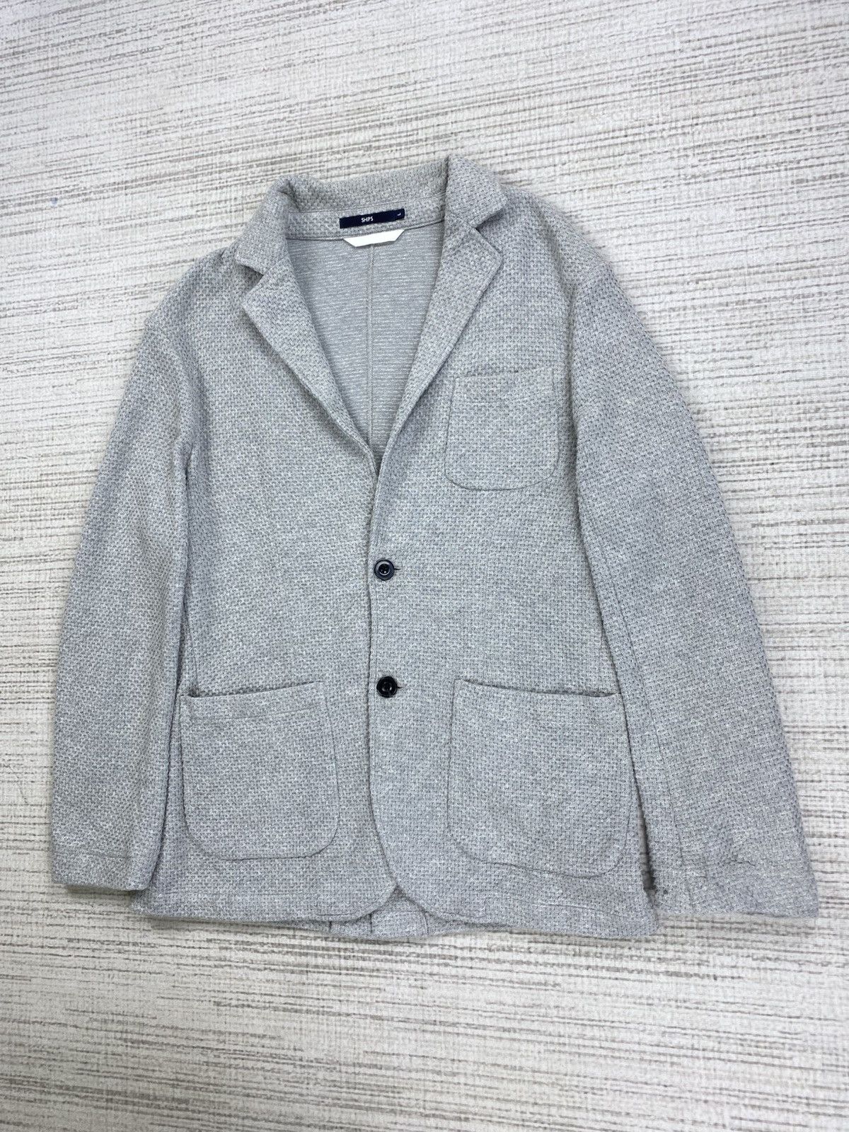 Japanese Brand × SHIPS × Vintage Vintage SHIPS Texbrid 3 Pocket Knit Jacket Size US M / EU 48-50 / 2 - 4 Thumbnail