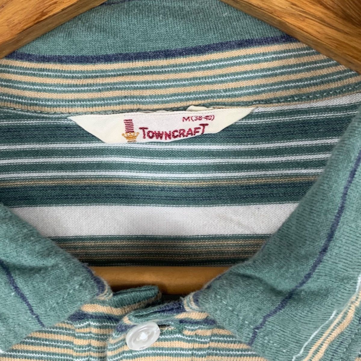 Towncraft Vintage TOWNCRAFT PENNEYS USA Striped Polo Tee Shirt Top Size US M / EU 48-50 / 2 - 5 Thumbnail