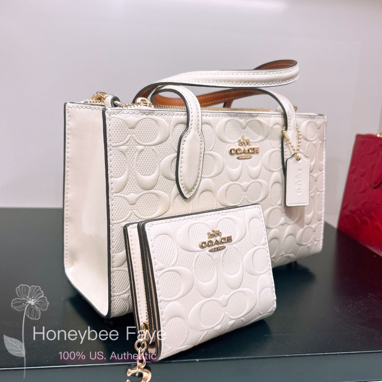 Coach Snap Wallet In Signature Leather CT982 Size ONE SIZE - 4 Thumbnail