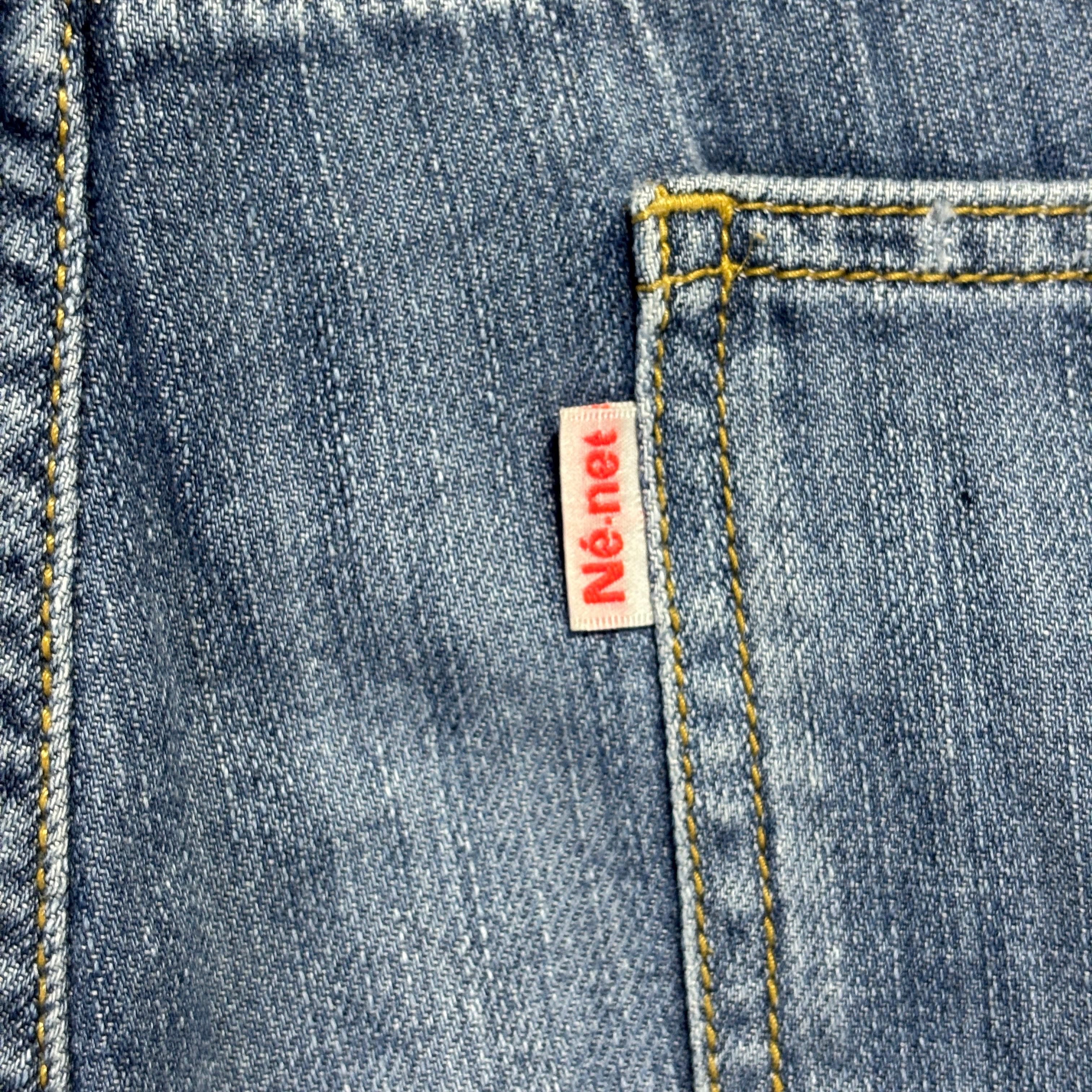 Issey Miyake × Ne-Net Ne-Net By Issey Miyake Patchwork Drop Crotch Denim Pants Size US 30 / EU 46 - 6 Thumbnail